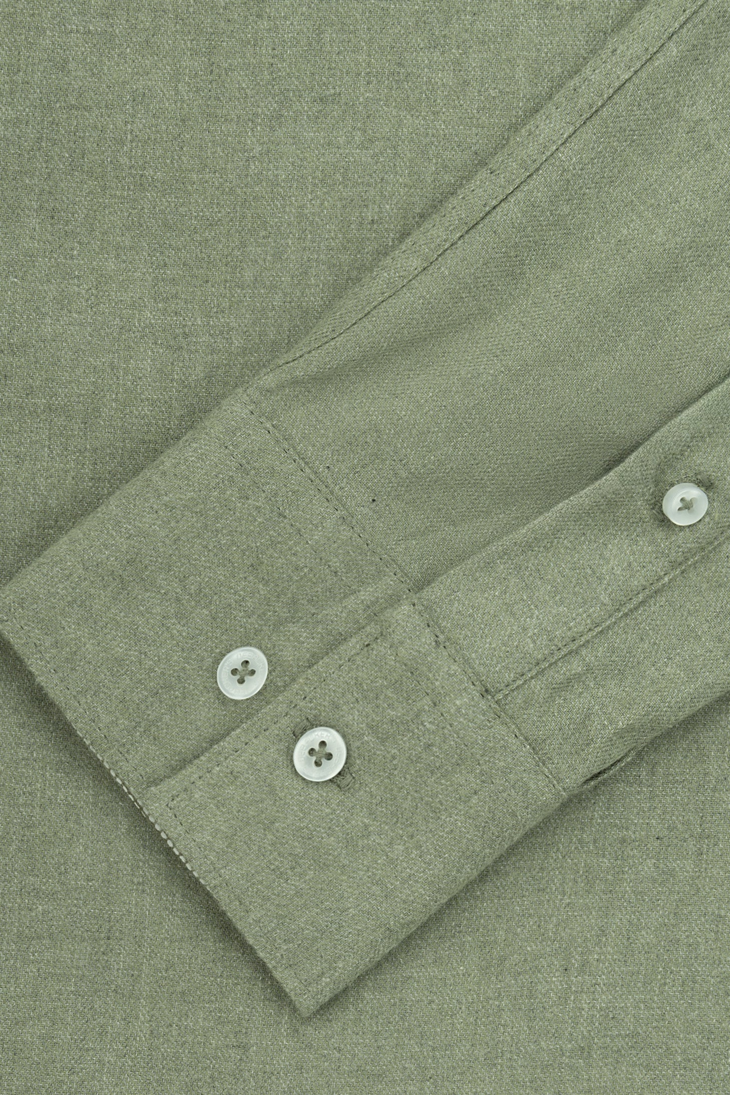 Pistachio Wool-Feel Smart Casual Shirt