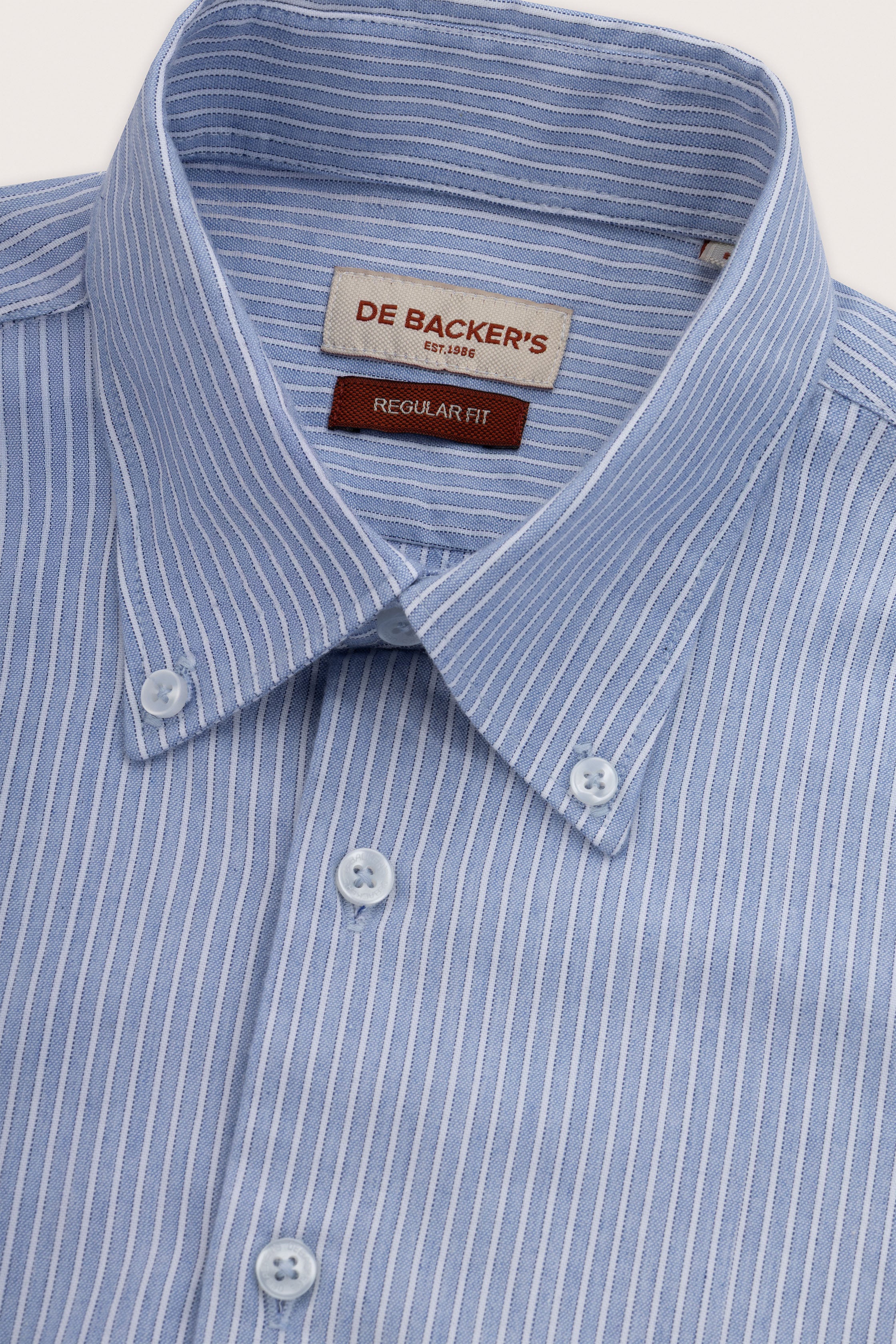 Light Blue Striped Smart Casual Shirt
