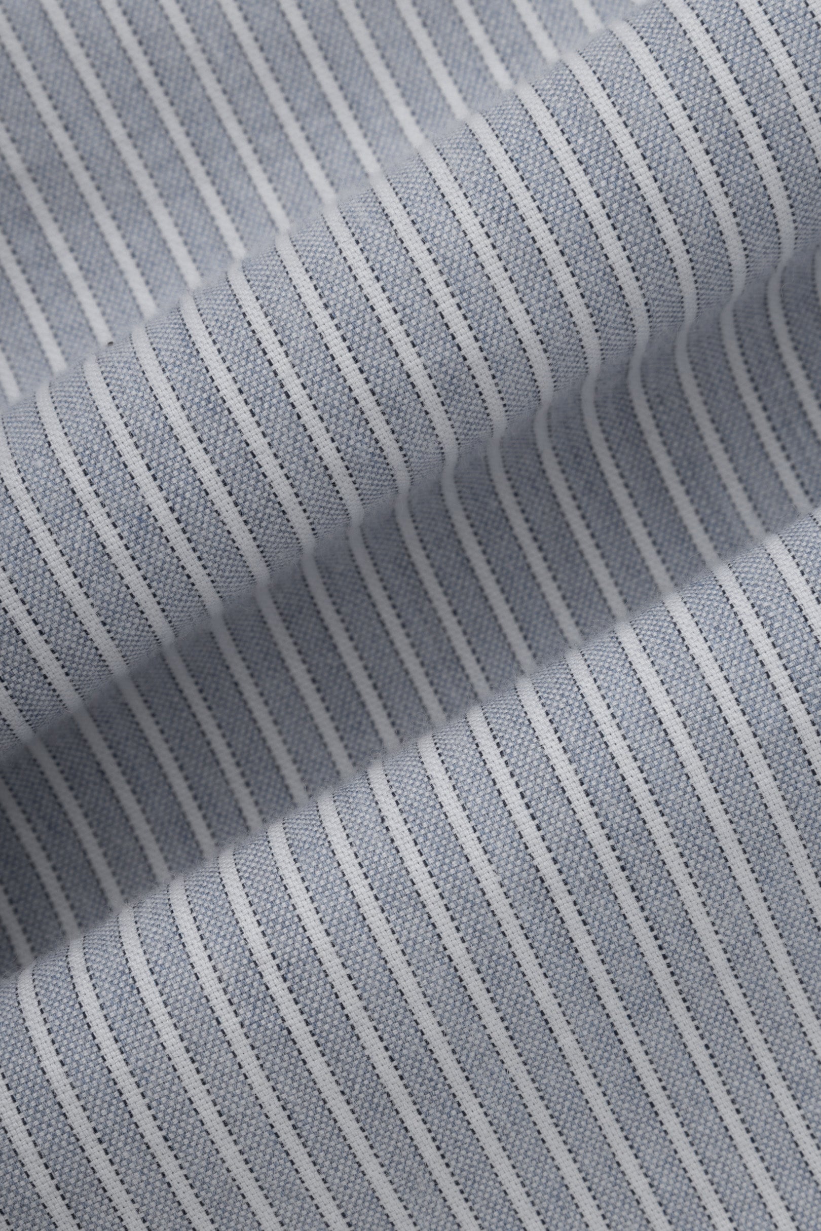 Gray Striped Smart Casual Shirt