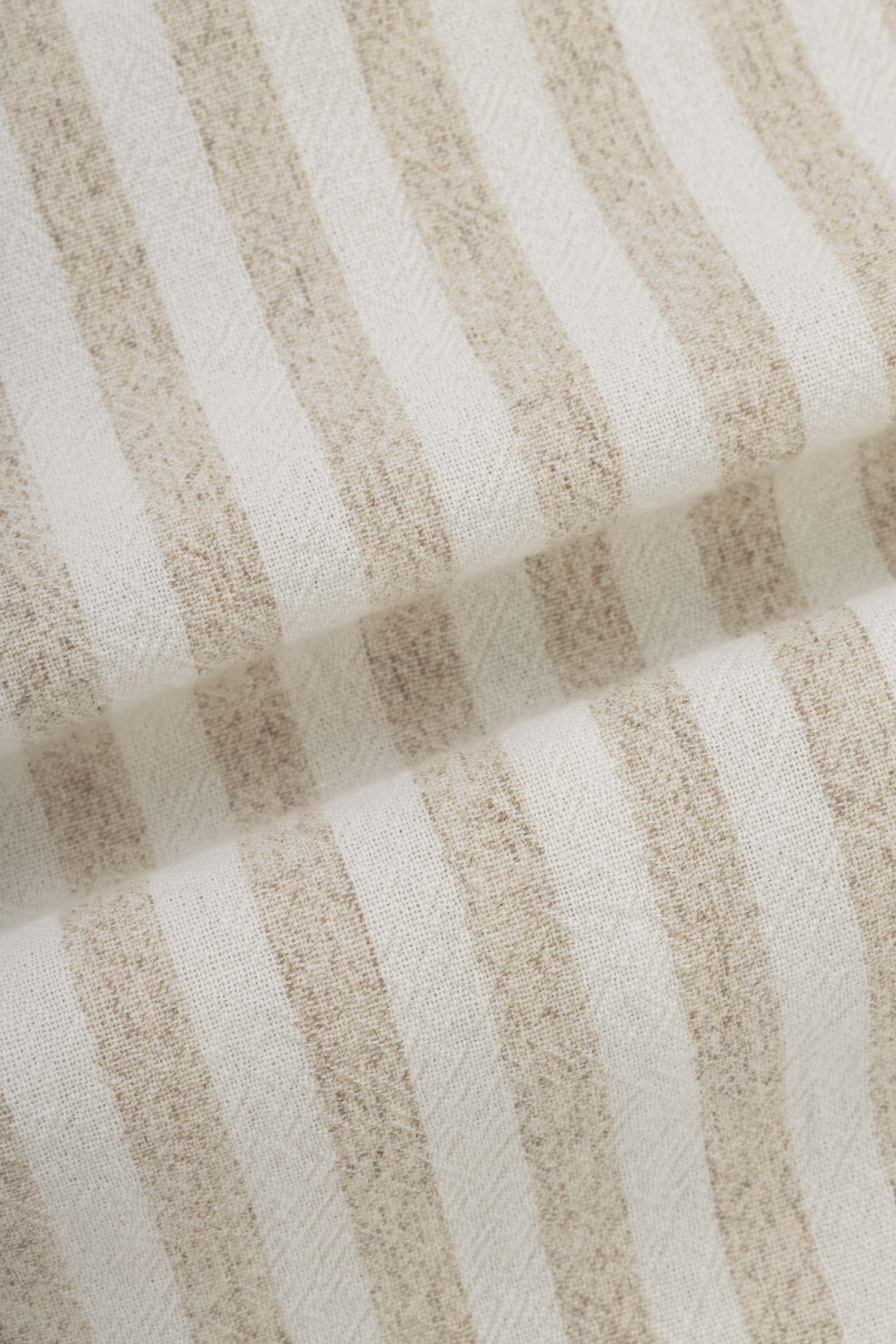 Jacquard Beige Casual Shirt