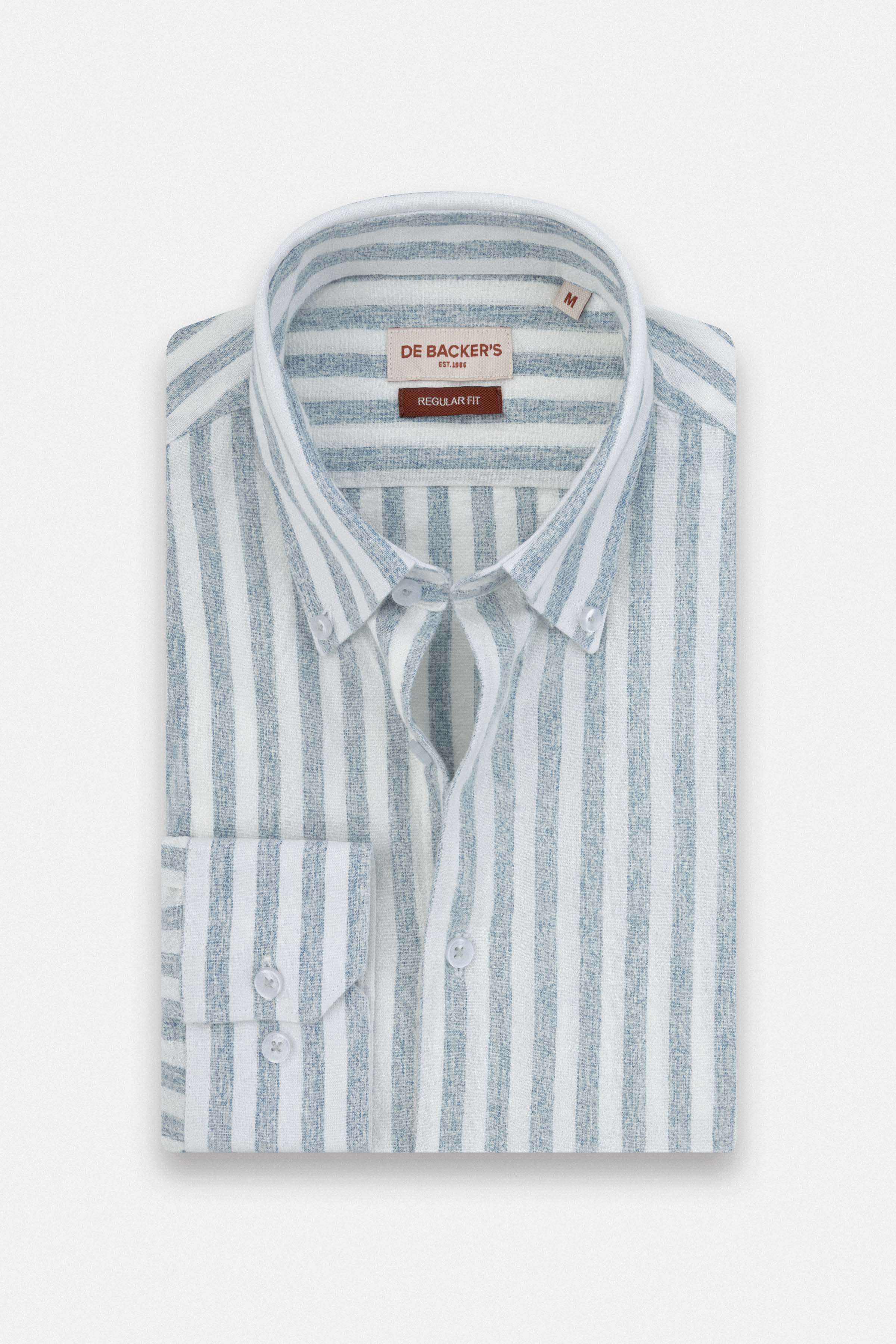 Striped Light Blue Casual Shirt