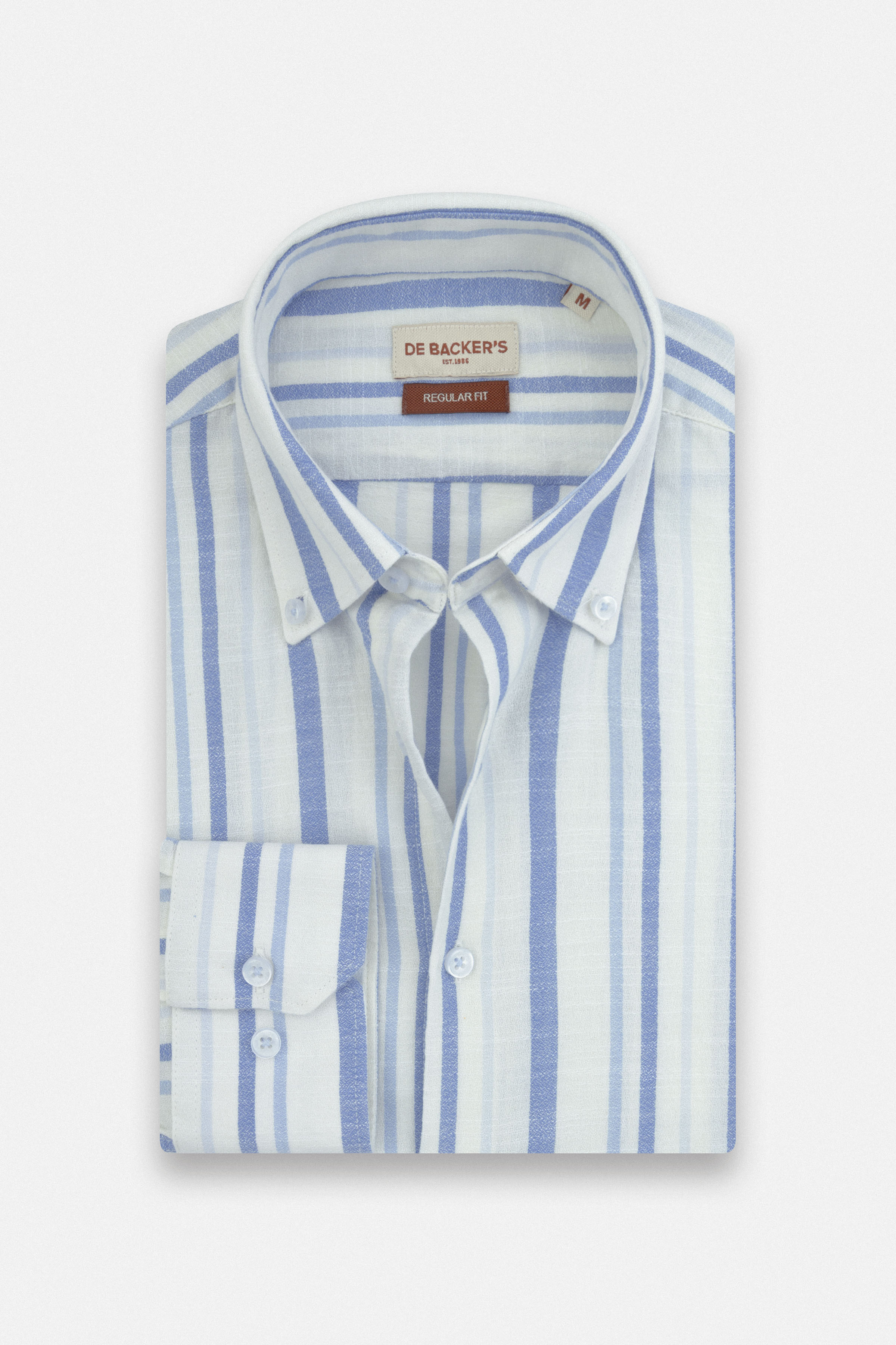 Striped Light Blue Casual Shirt