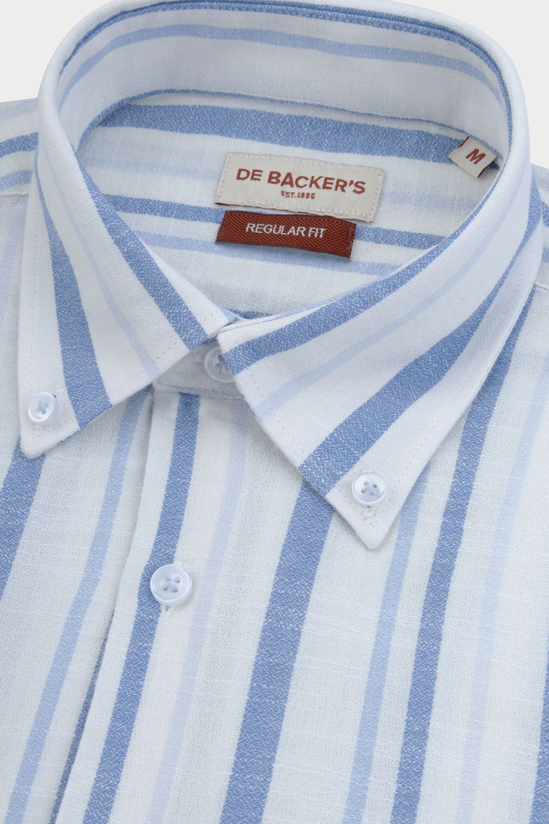 Striped Light Blue Casual Shirt