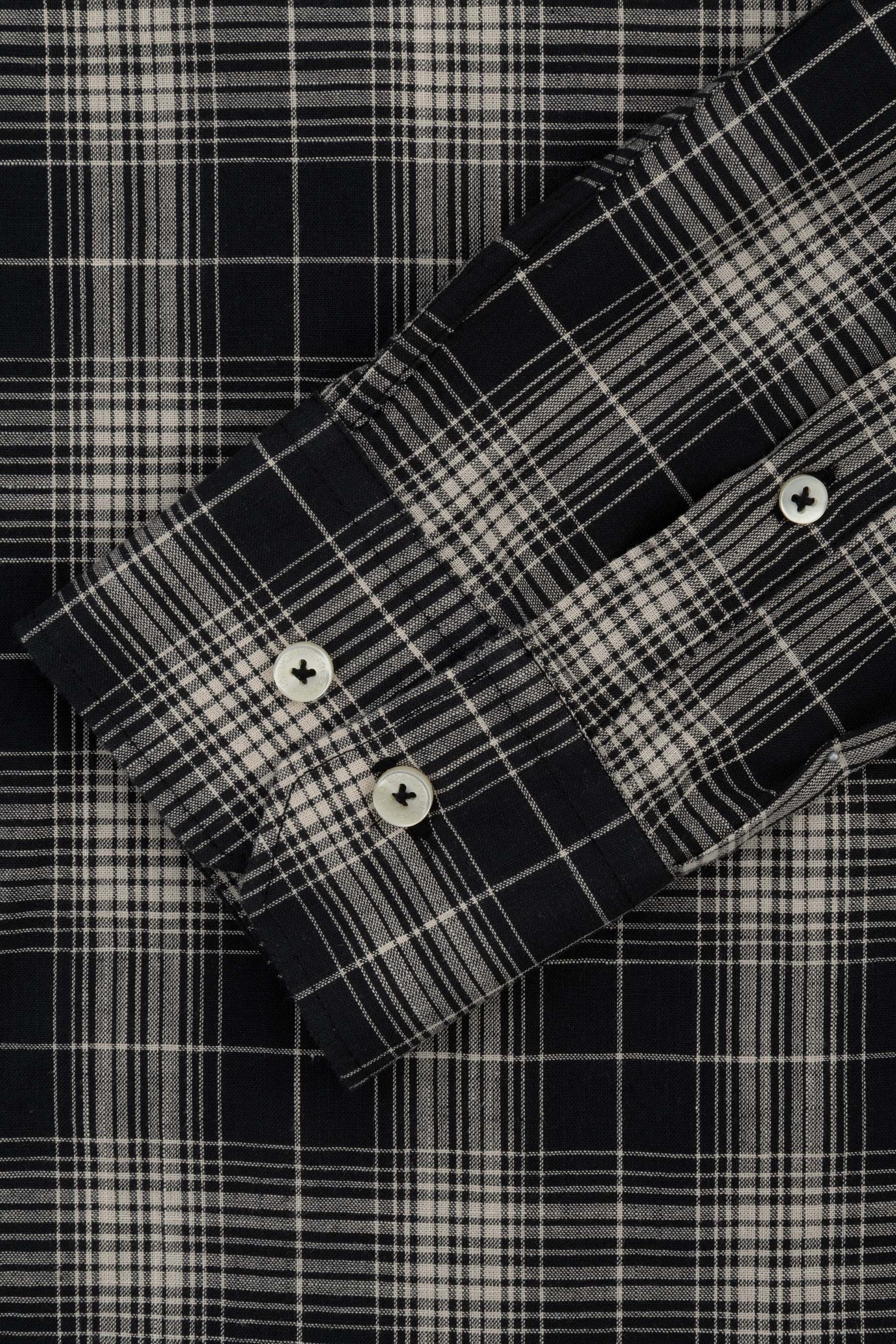 Checked Black Casual Shirt