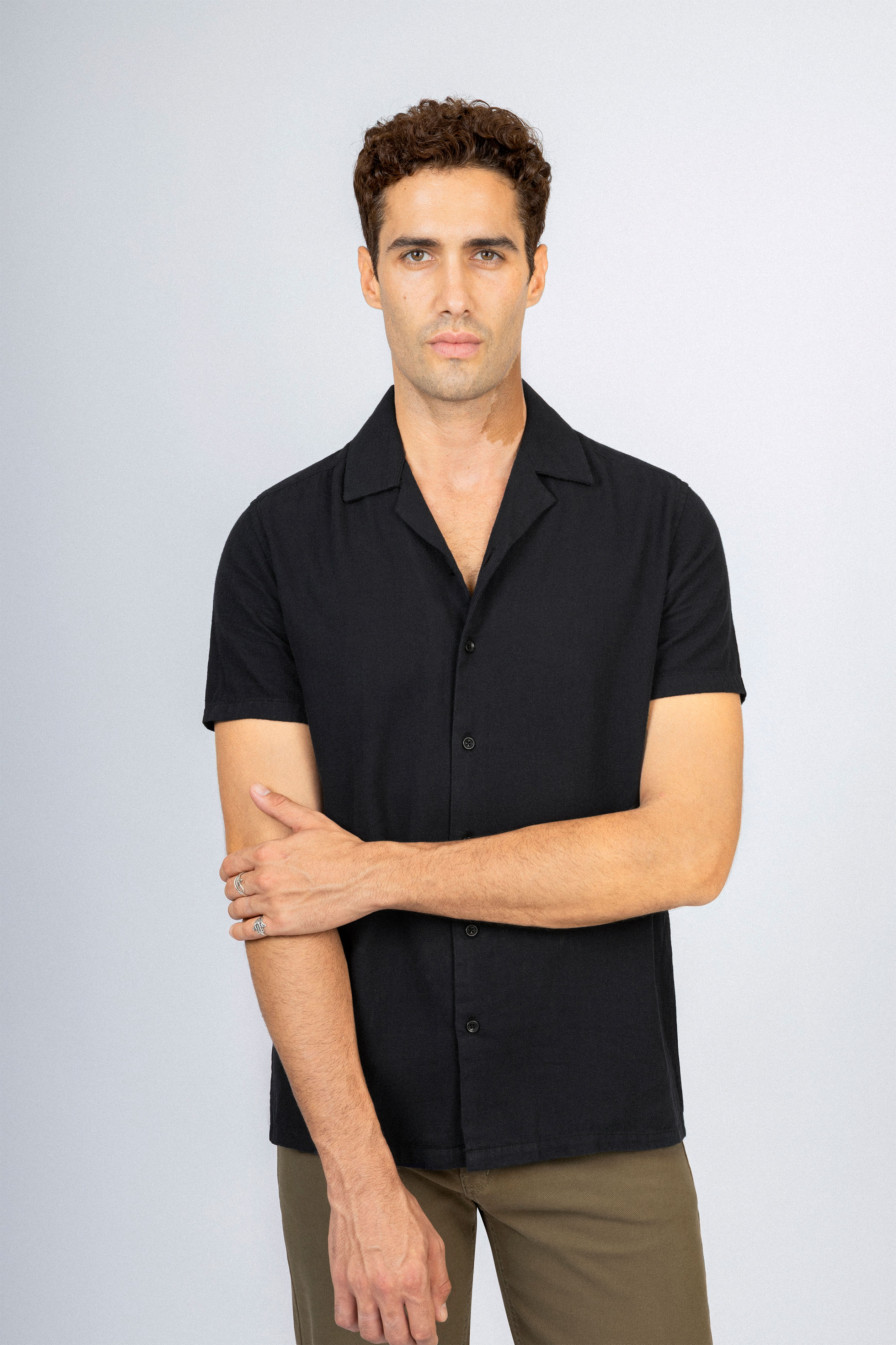Black Short Sleeves Shirt