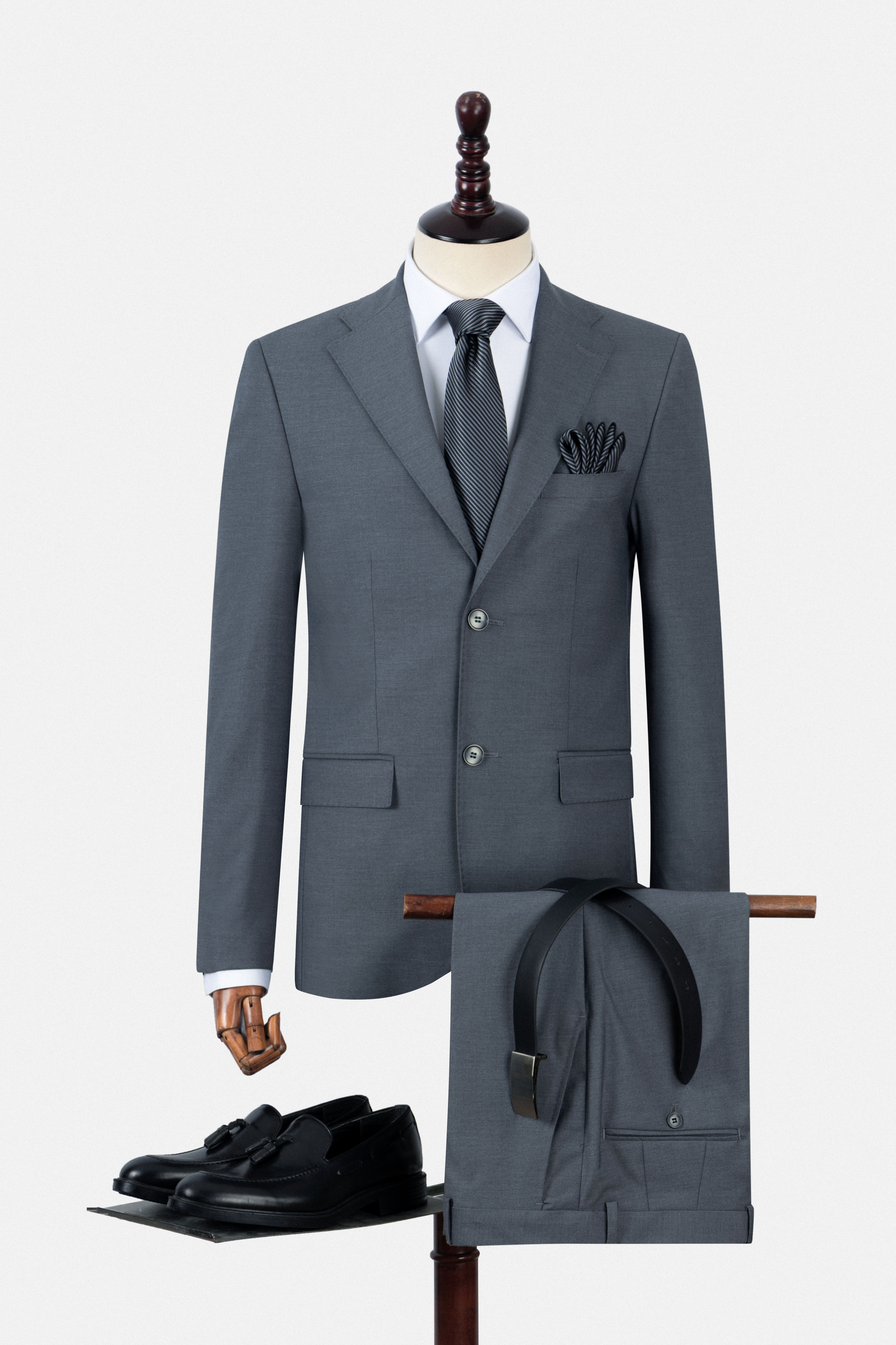 Bamboo Blend Dark Gray Suit