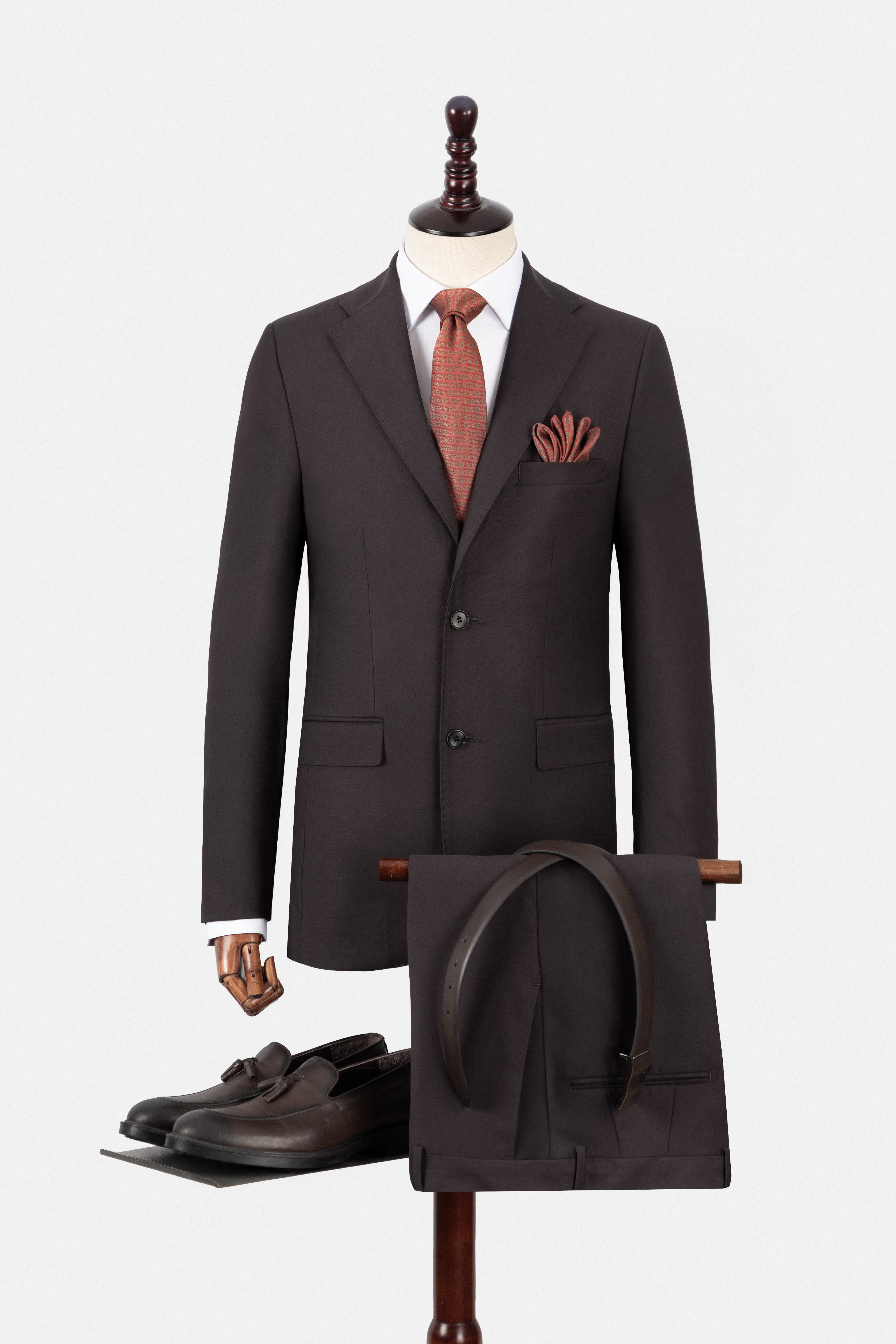 Bamboo Blend Dark Brown Suit