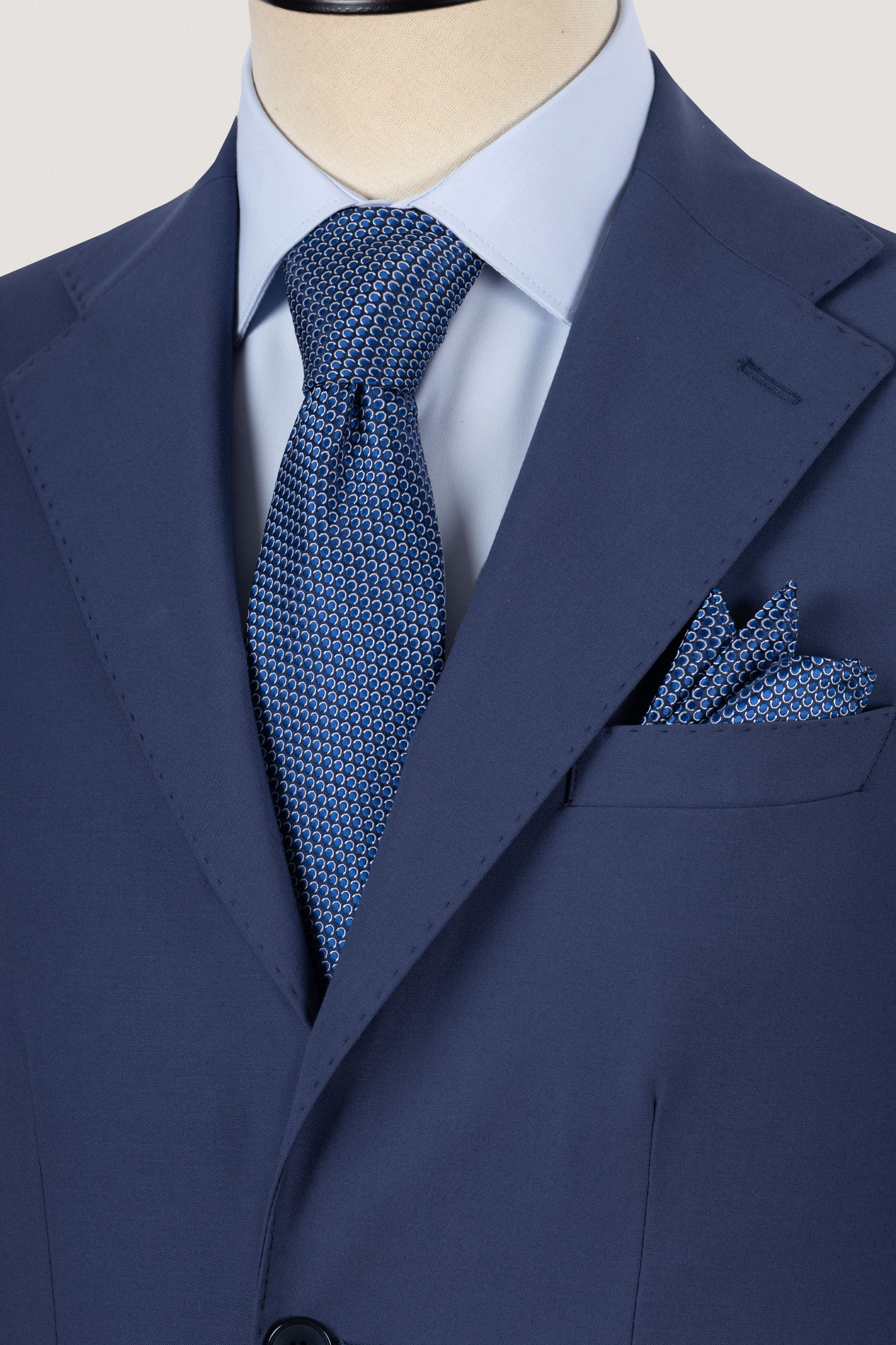 Navy Gray Bamboo Classic Suit