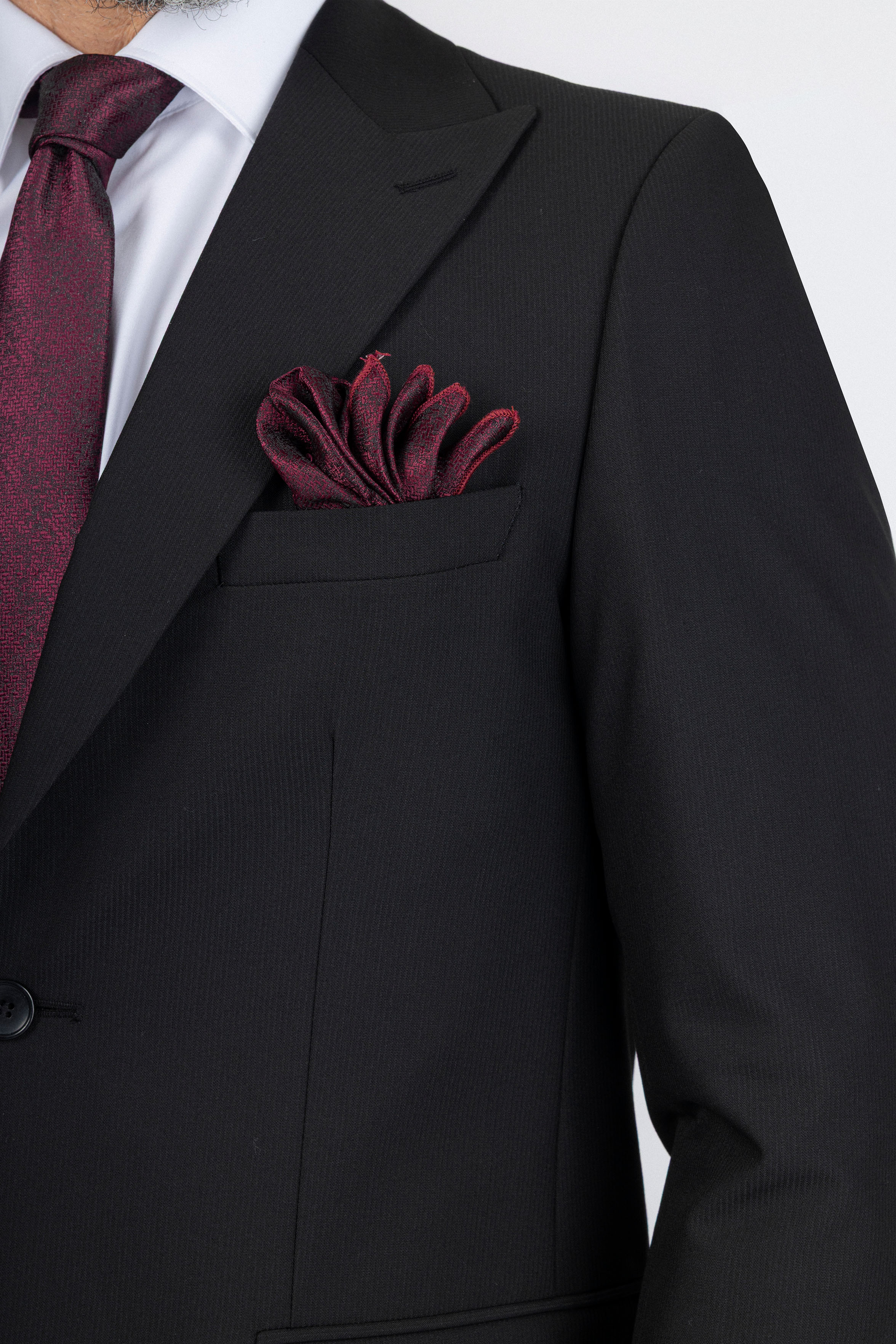 Black Striped Classic Suit