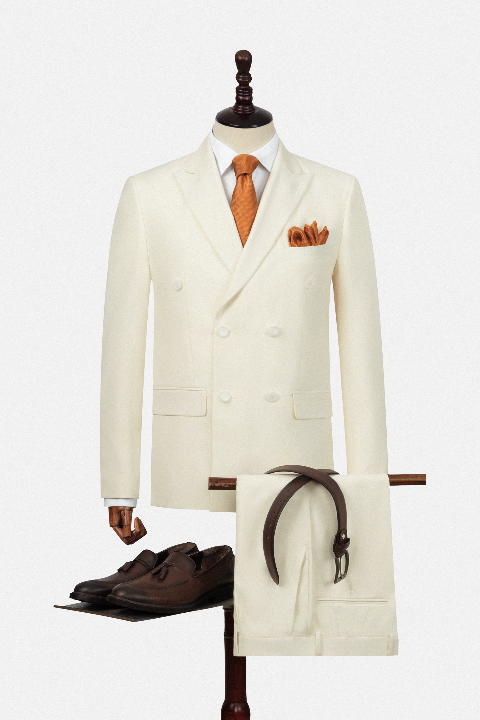 بدلة من البامبو باللون أبيض عاجي