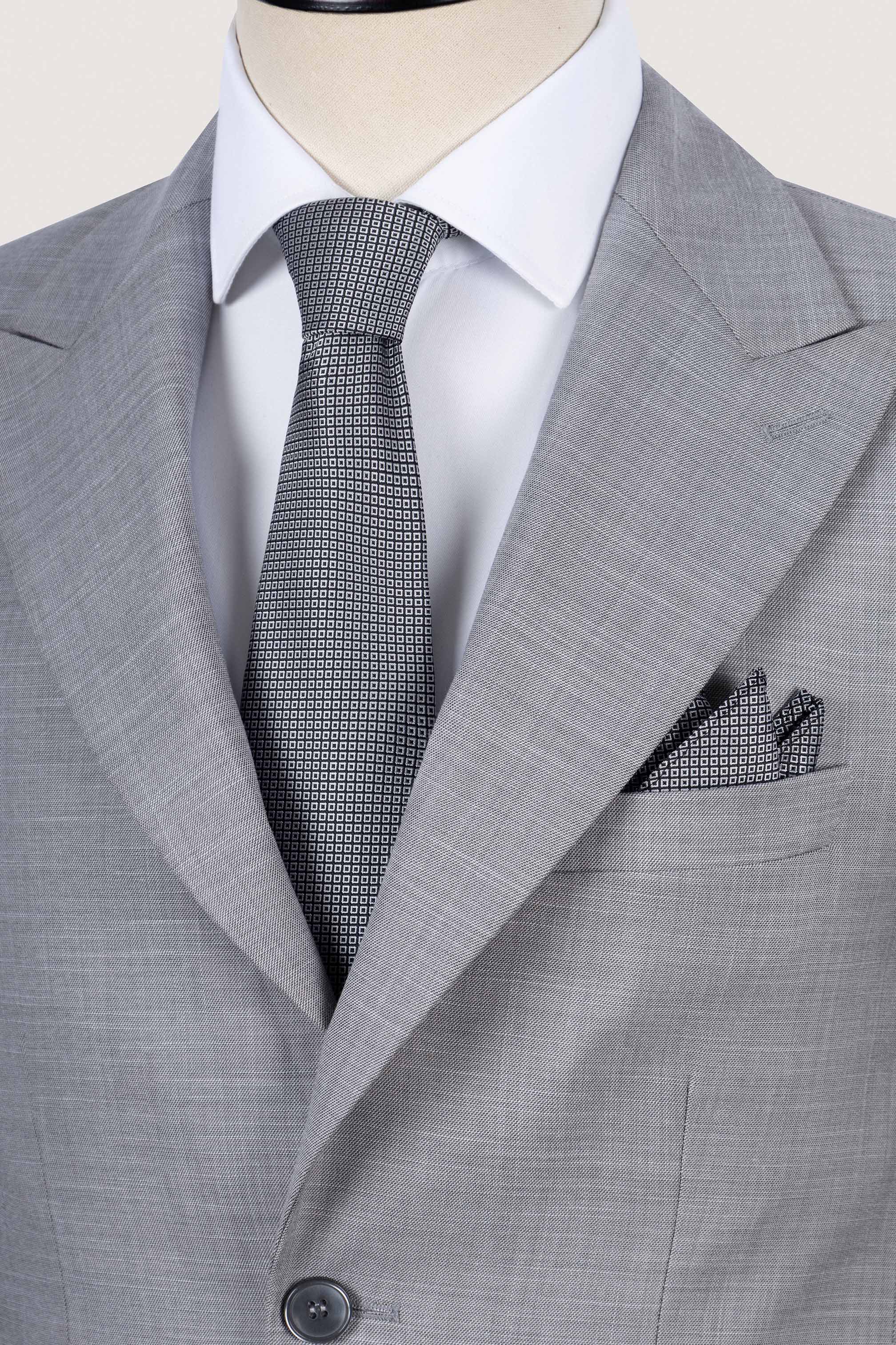 Light Gray Micro-textured Suit