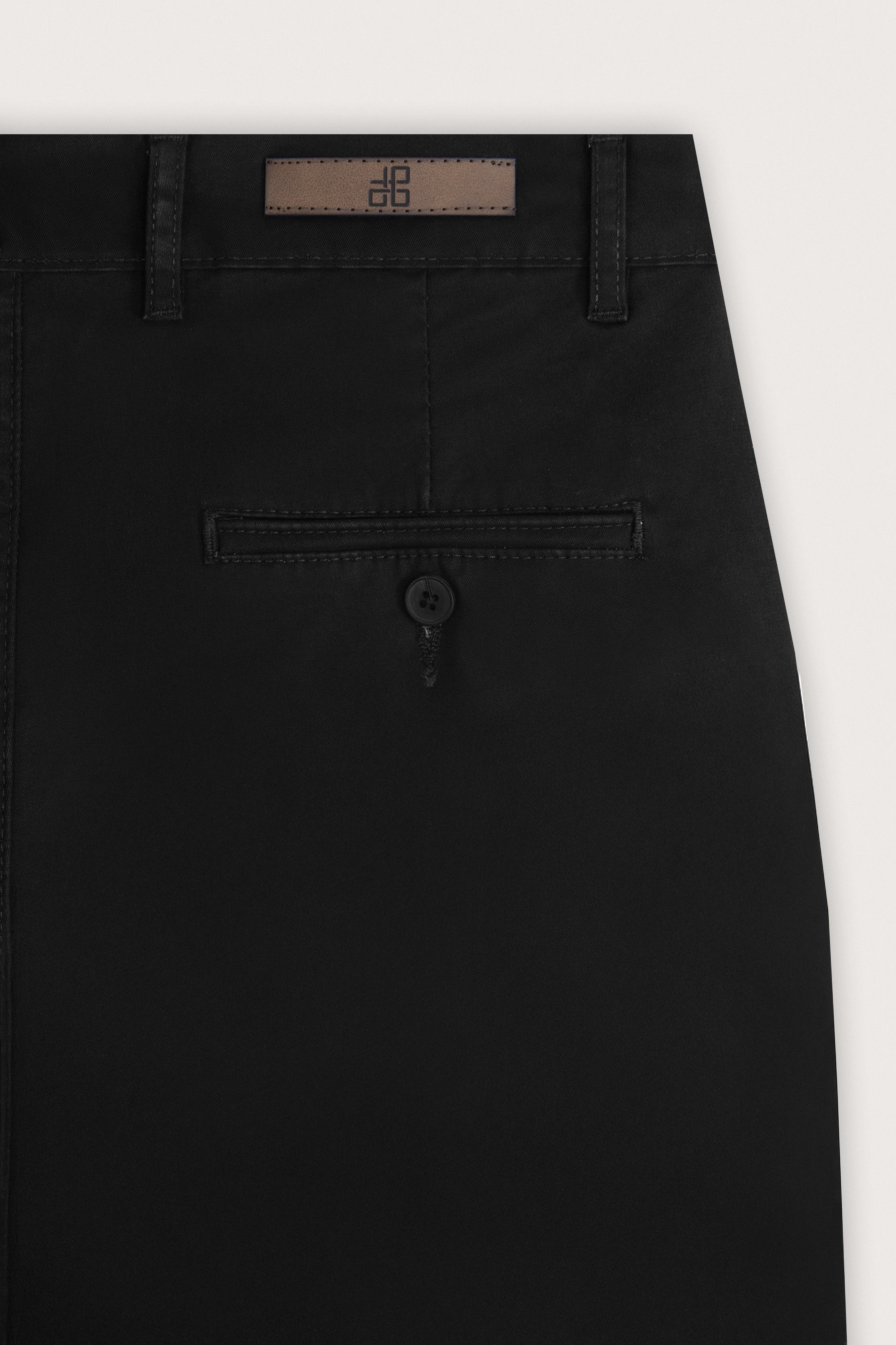 Black Chino Gabardine Pant