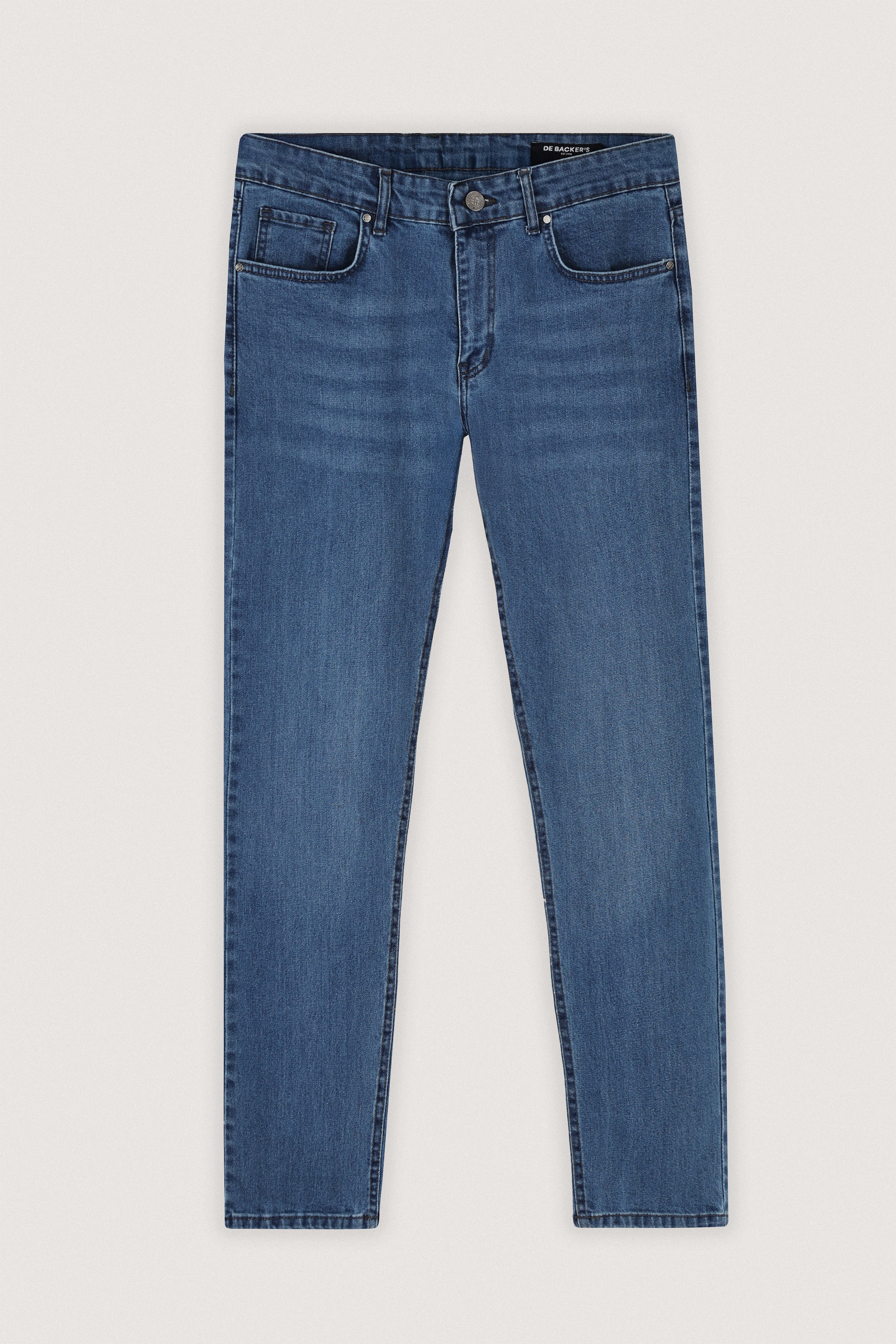 Light–medium blue Jeans