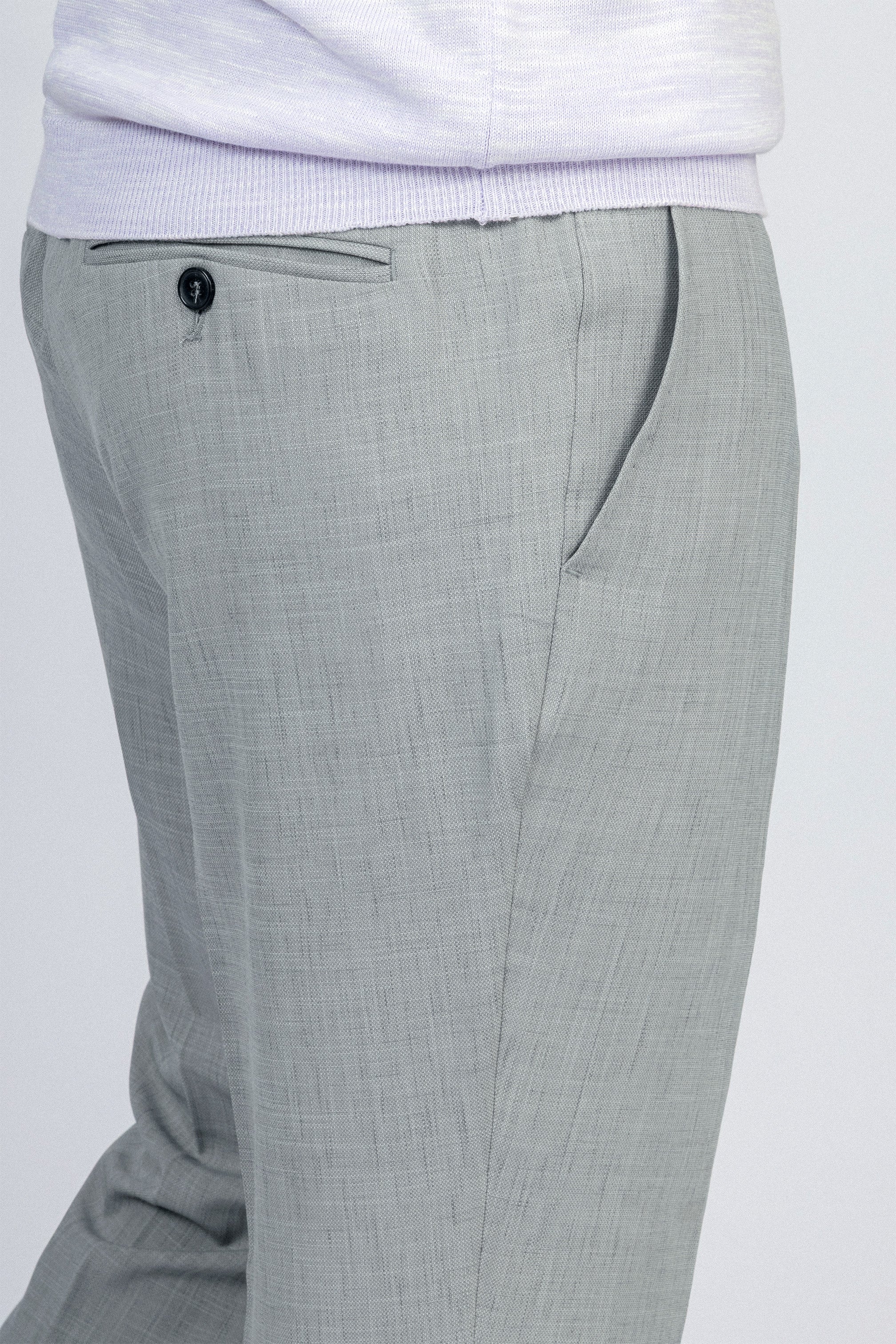 Light Gray Smart Casual Pants