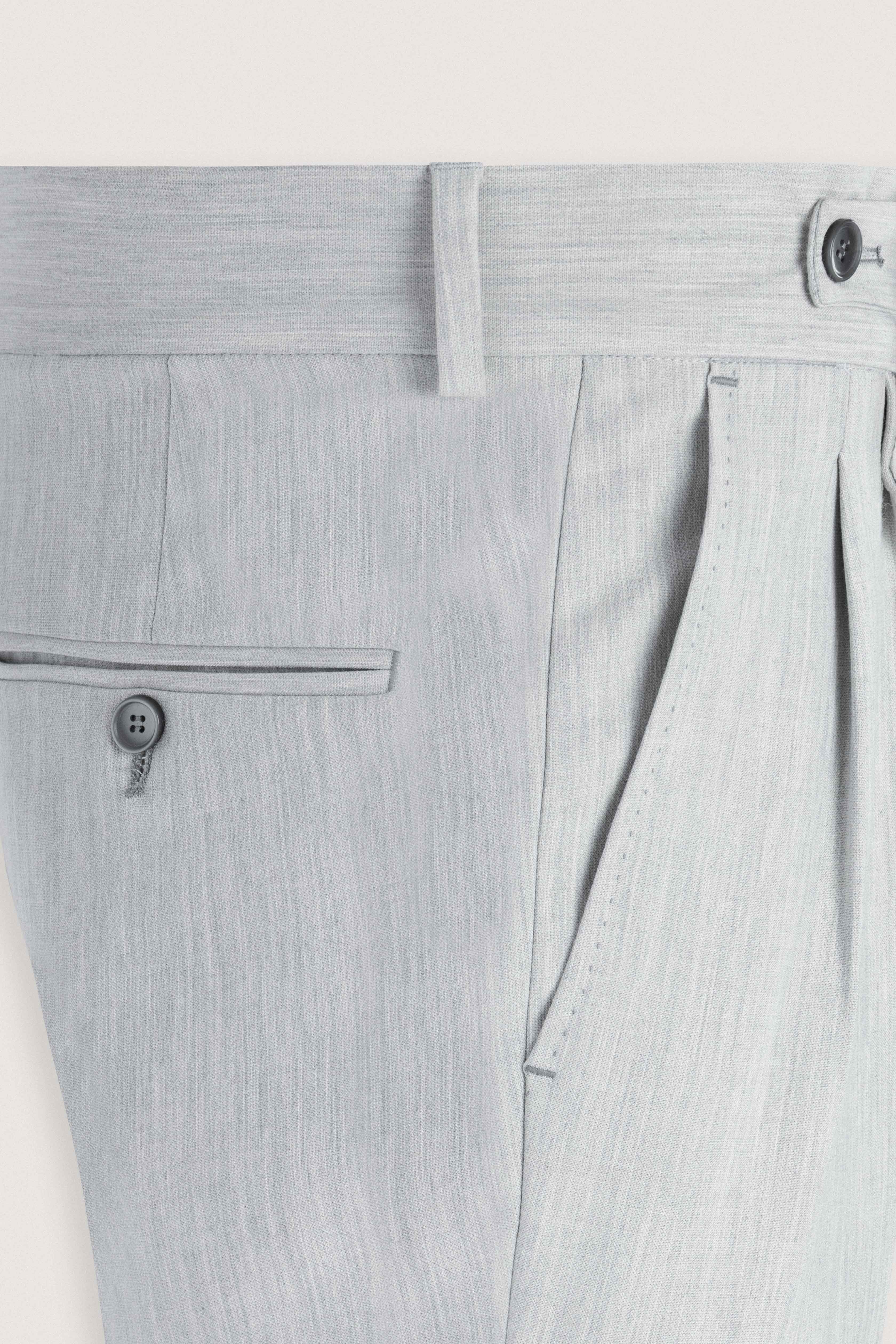 Light Gray Italian Smart Casual Trousers