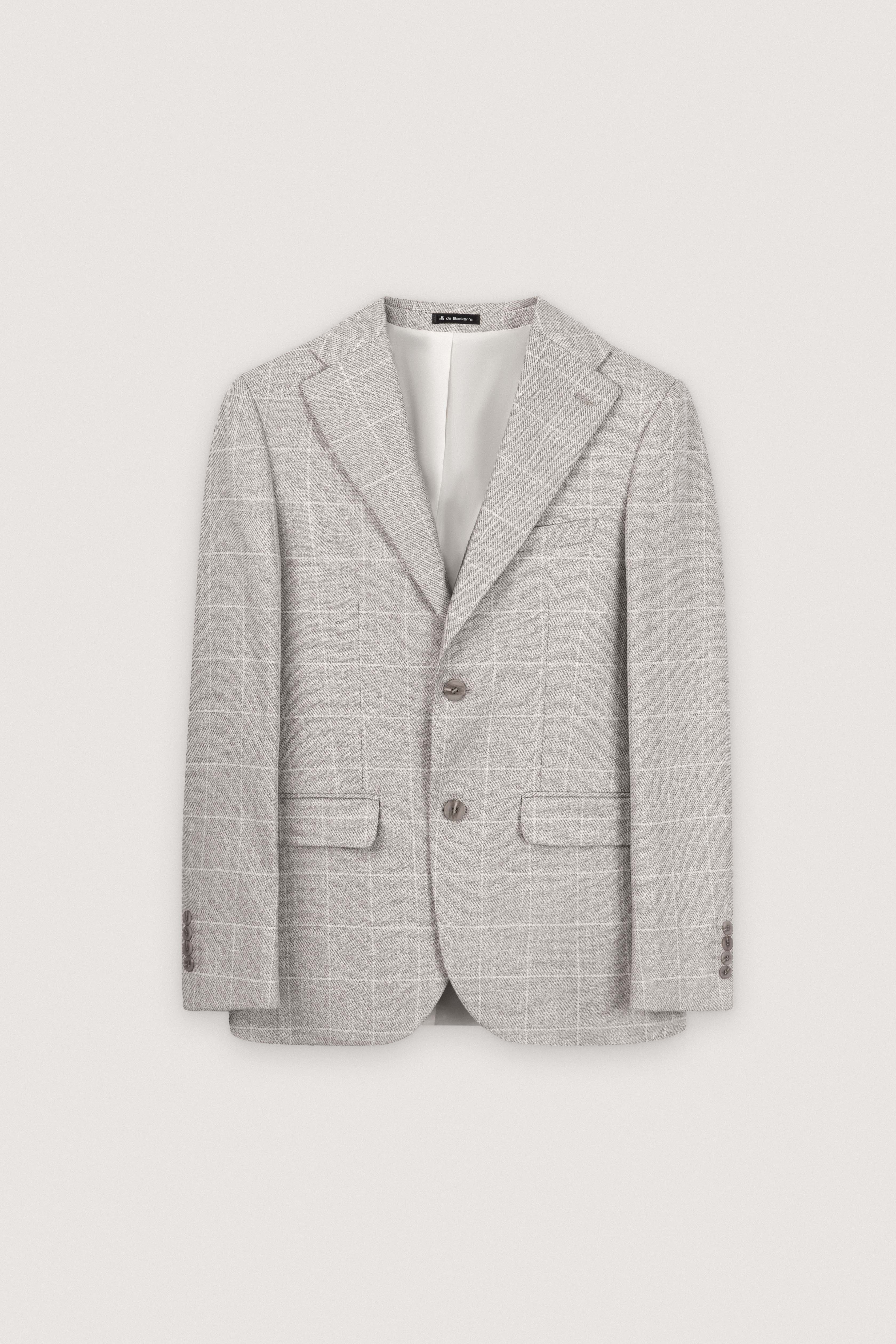 Light Brown Checked Classic Blazer