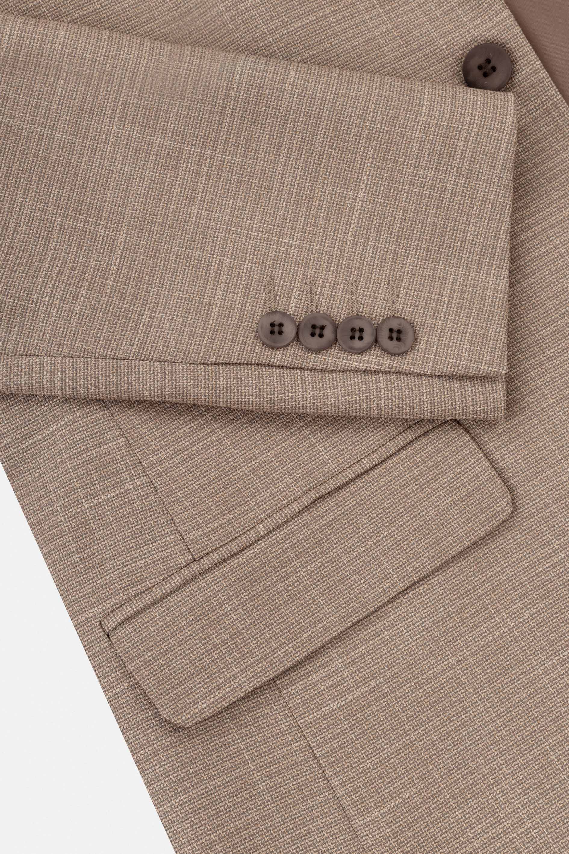 Light Brown patterned Casual Blazer