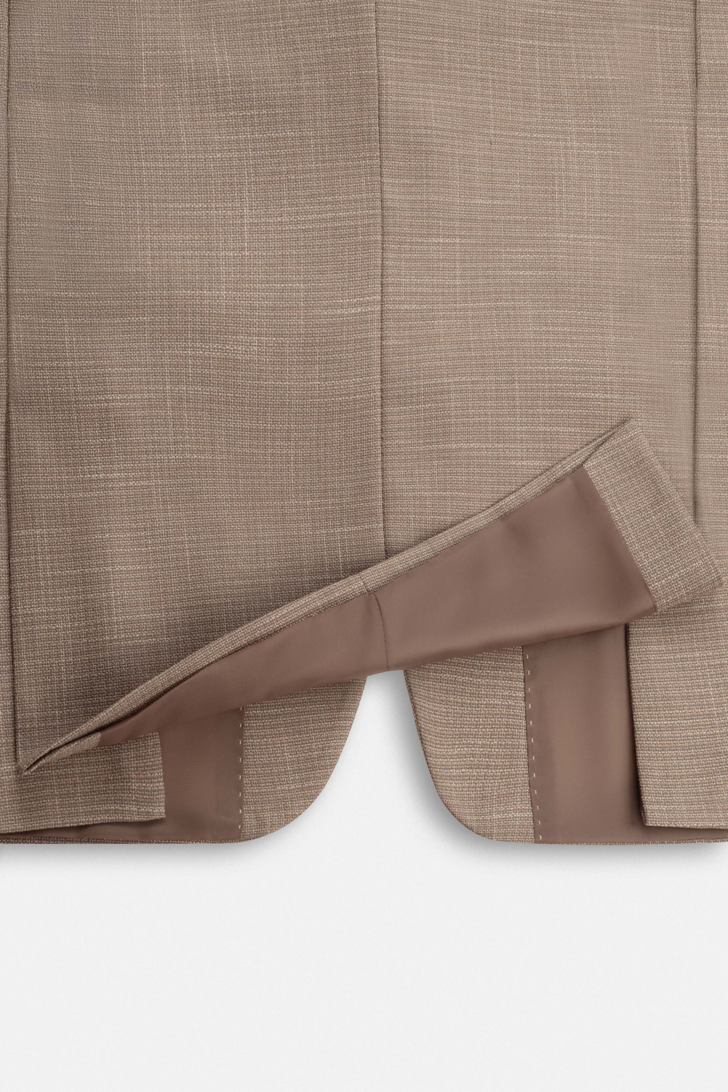 Light Brown patterned Casual Blazer