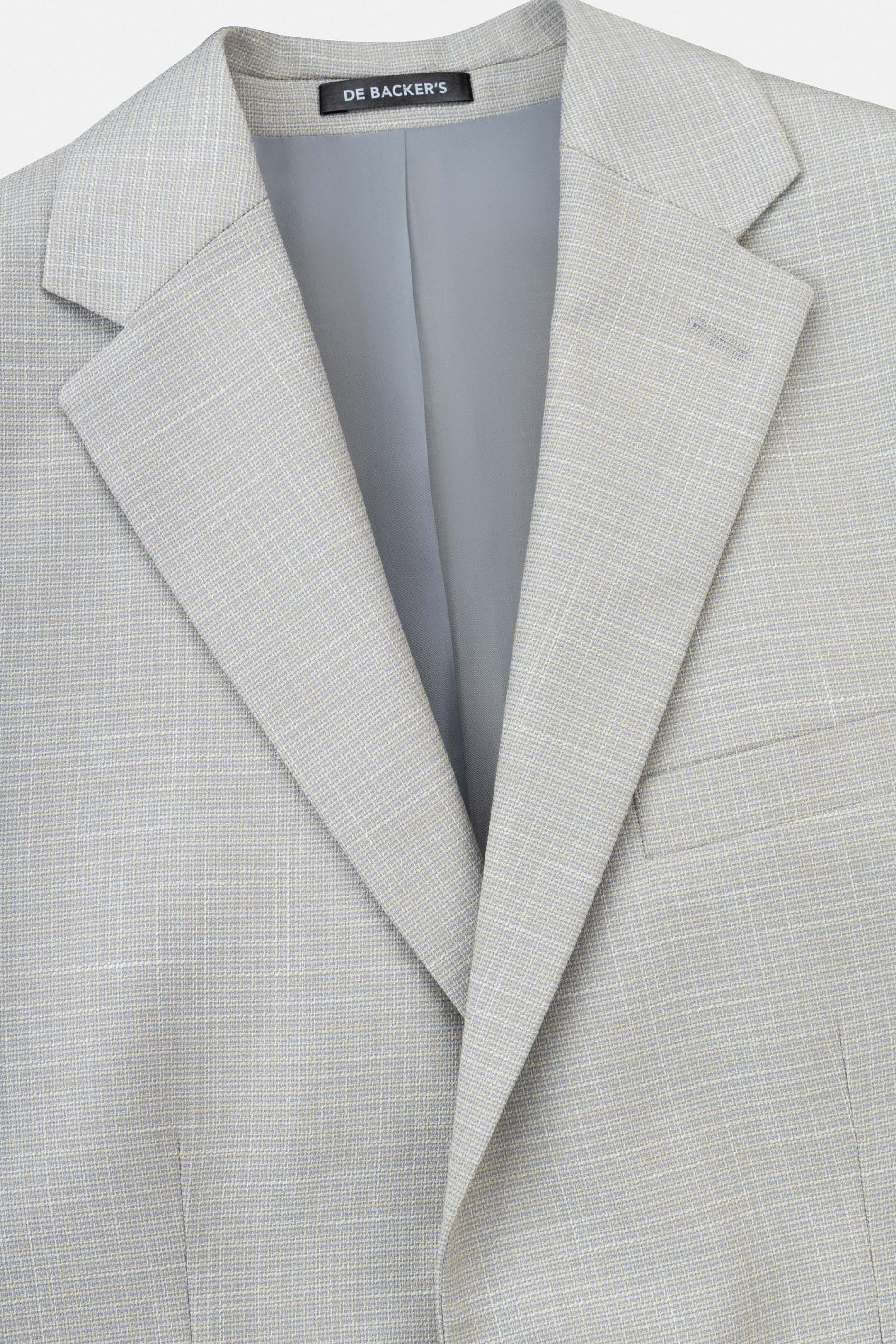 بليزر كاجوال بنمط بلون رمادي فاتح