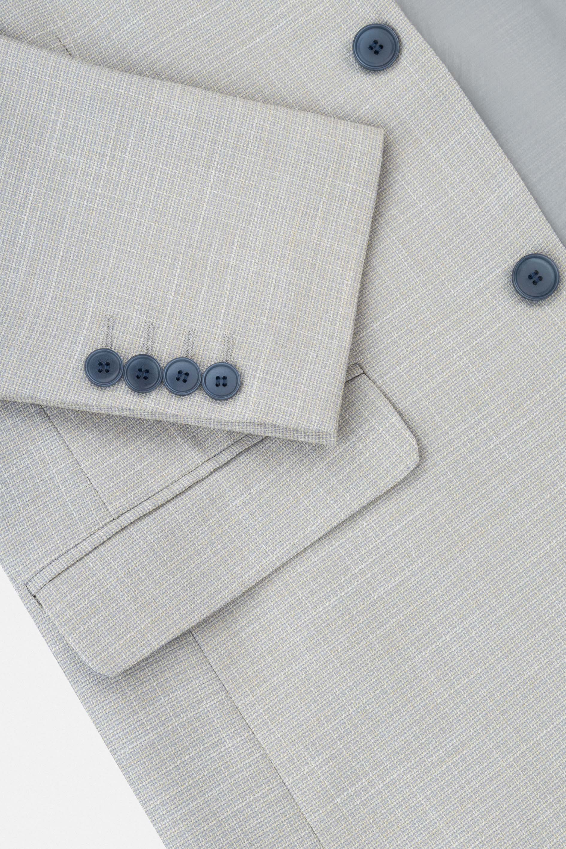 بليزر كاجوال بنمط بلون رمادي فاتح