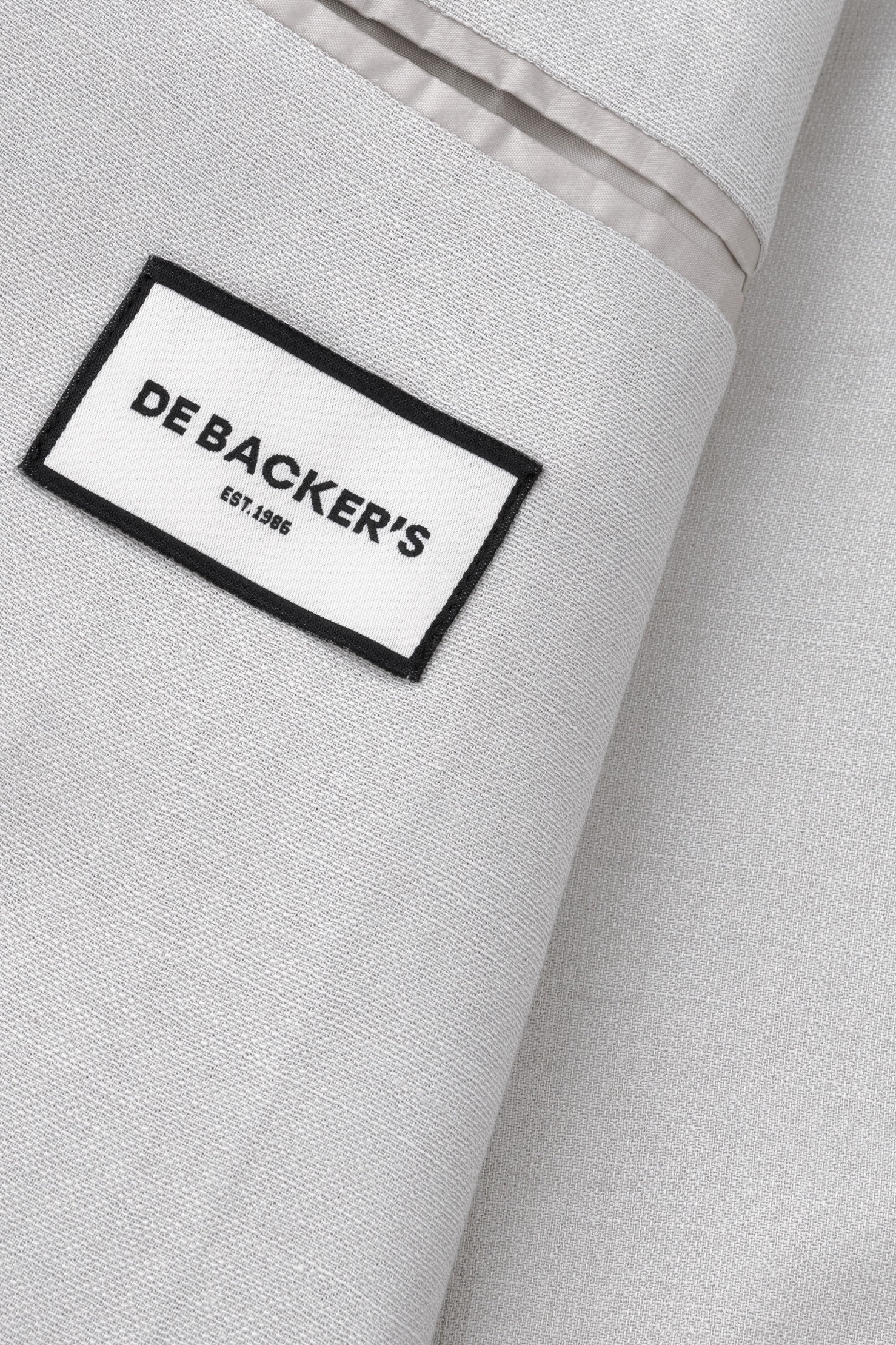 Beige Casual Linen Blend Blazer