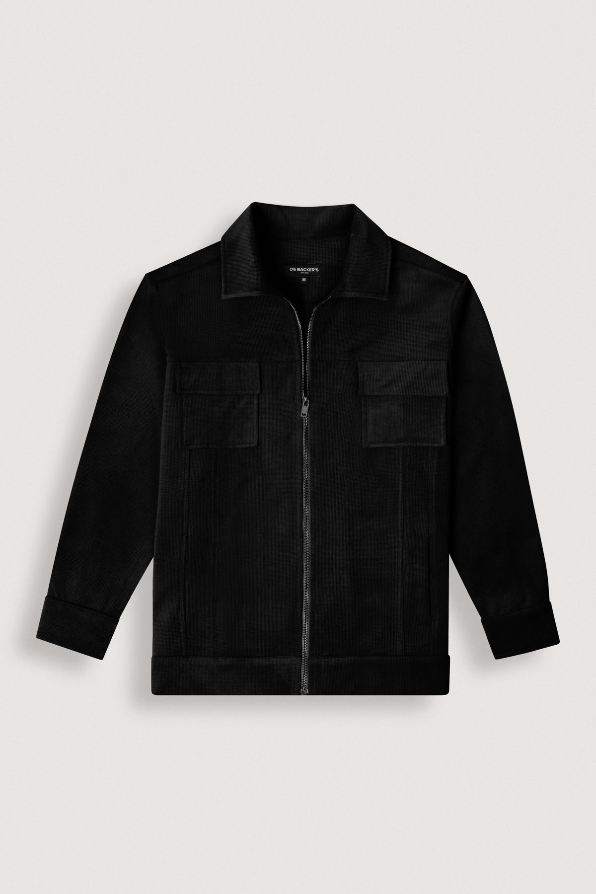 Black Patterned Overshirt - De Backers - 1