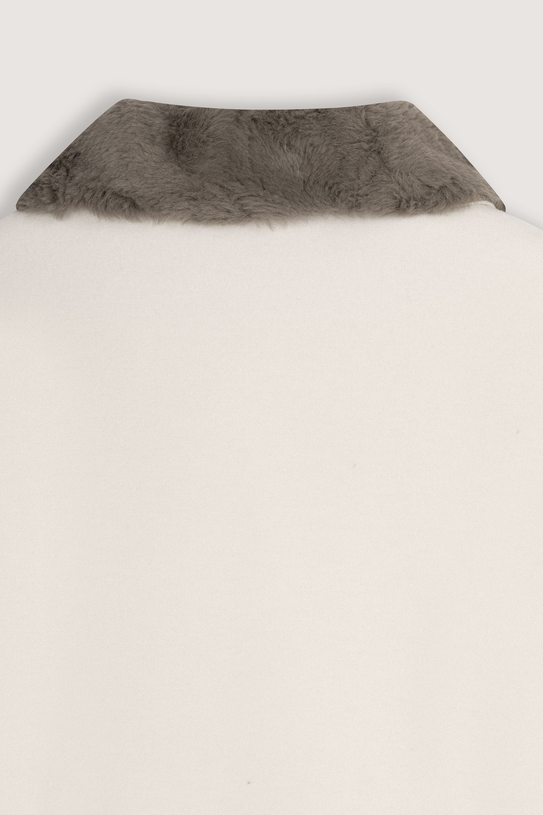 Off White Jacket with fur collar