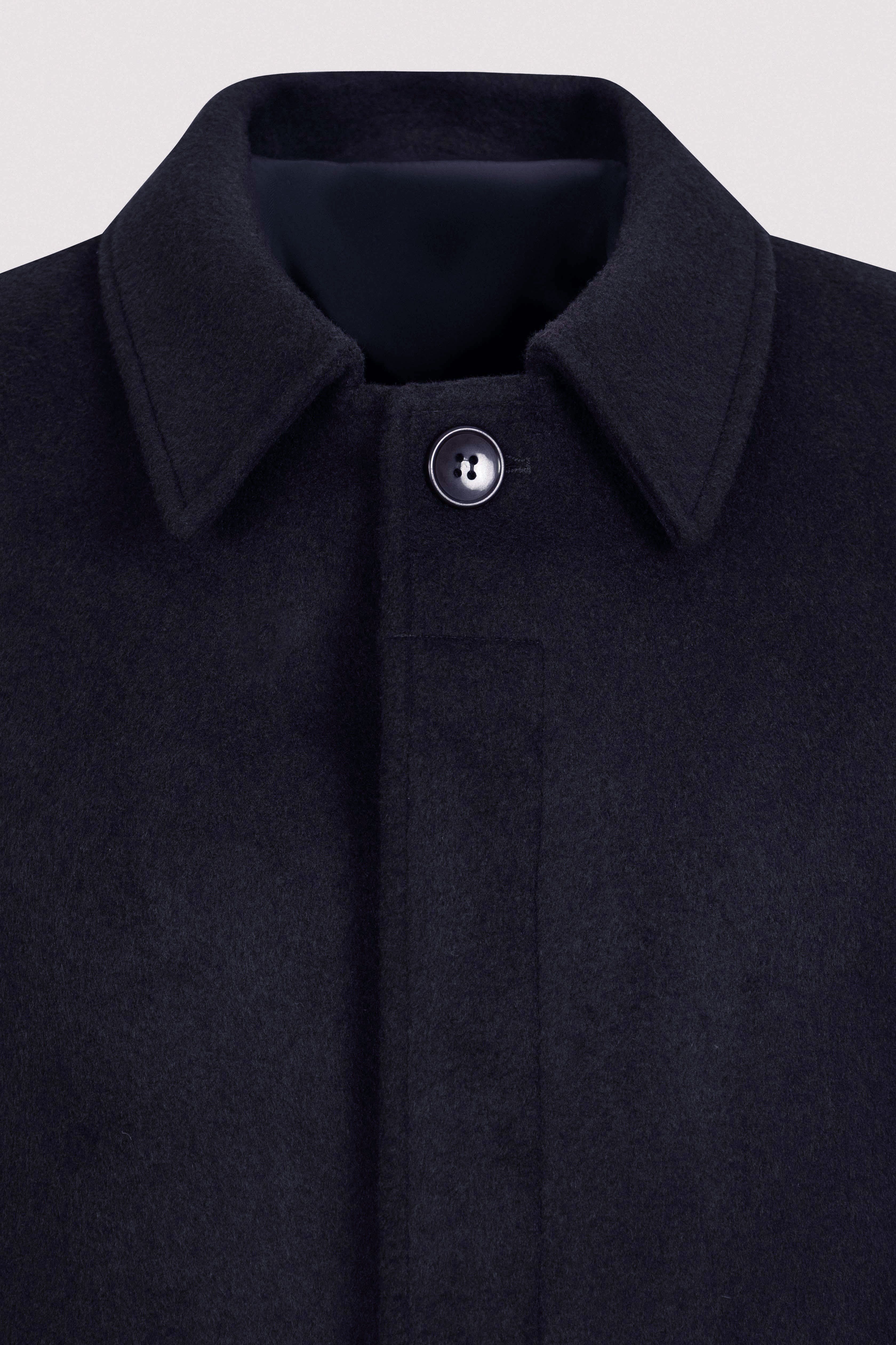 Navy Felt Classic Coat