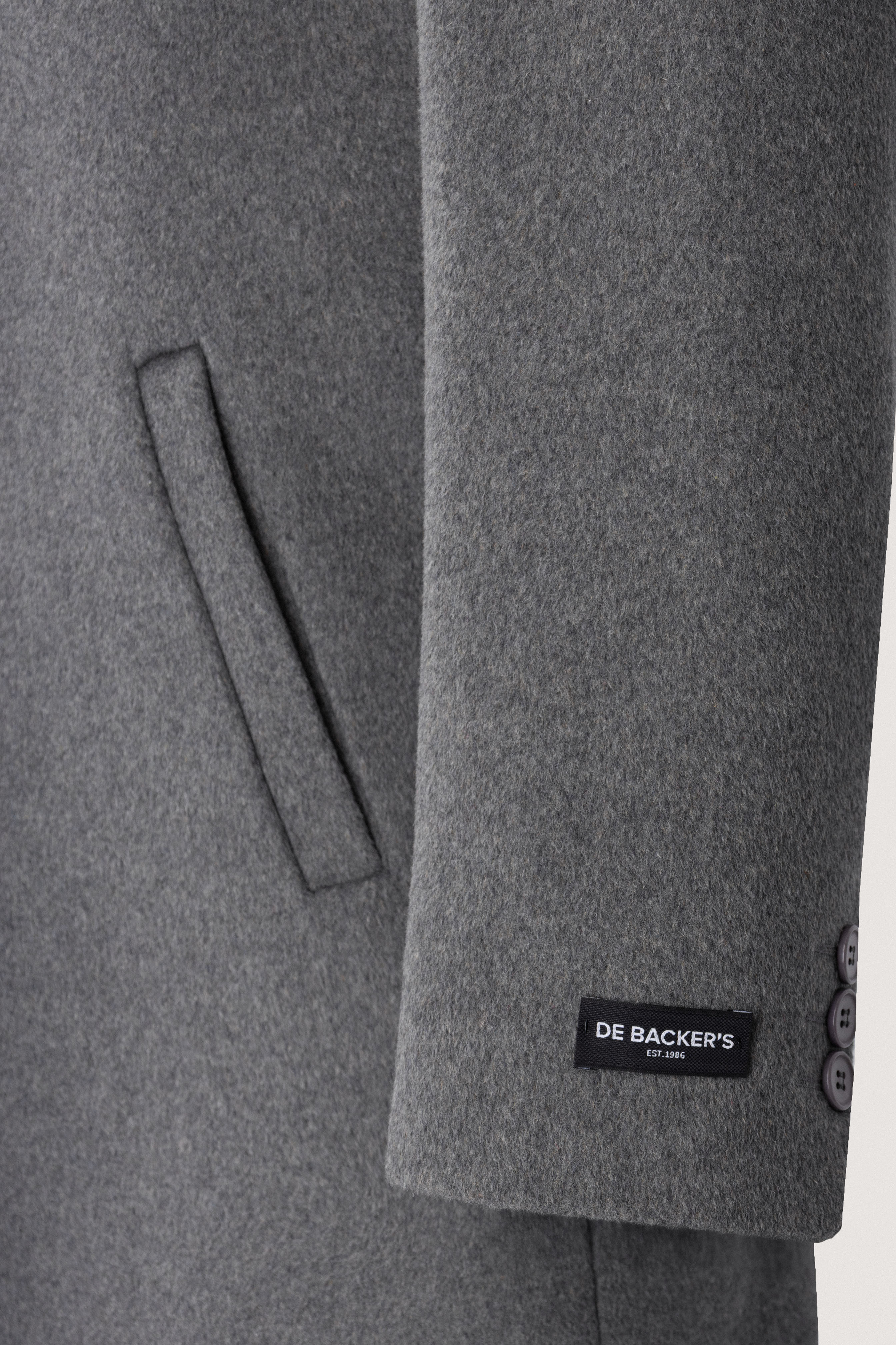 Gray Felt Classic Coat
