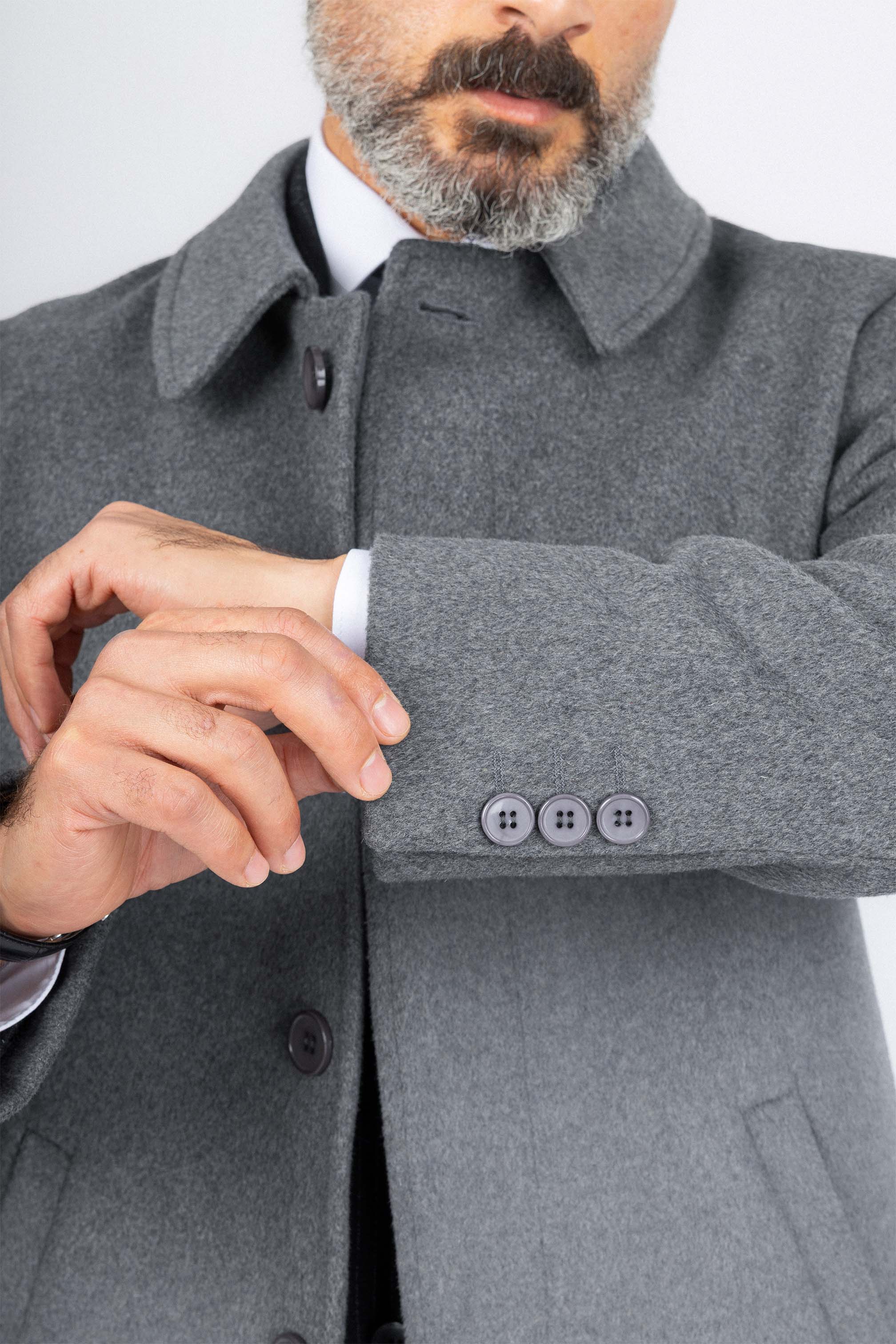 Gray Felt Classic Coat