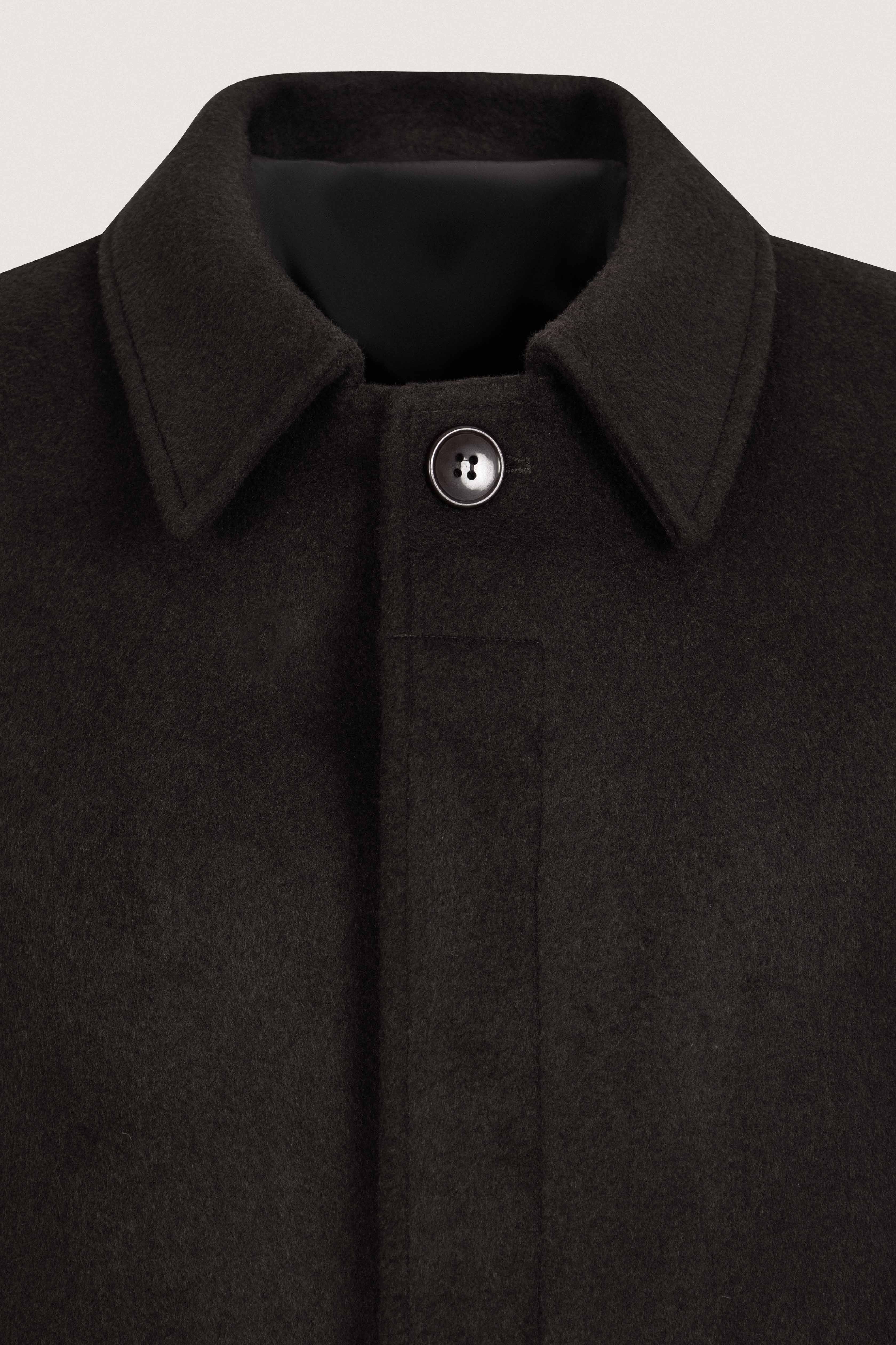 Burnt Brown Felt Classic Coat