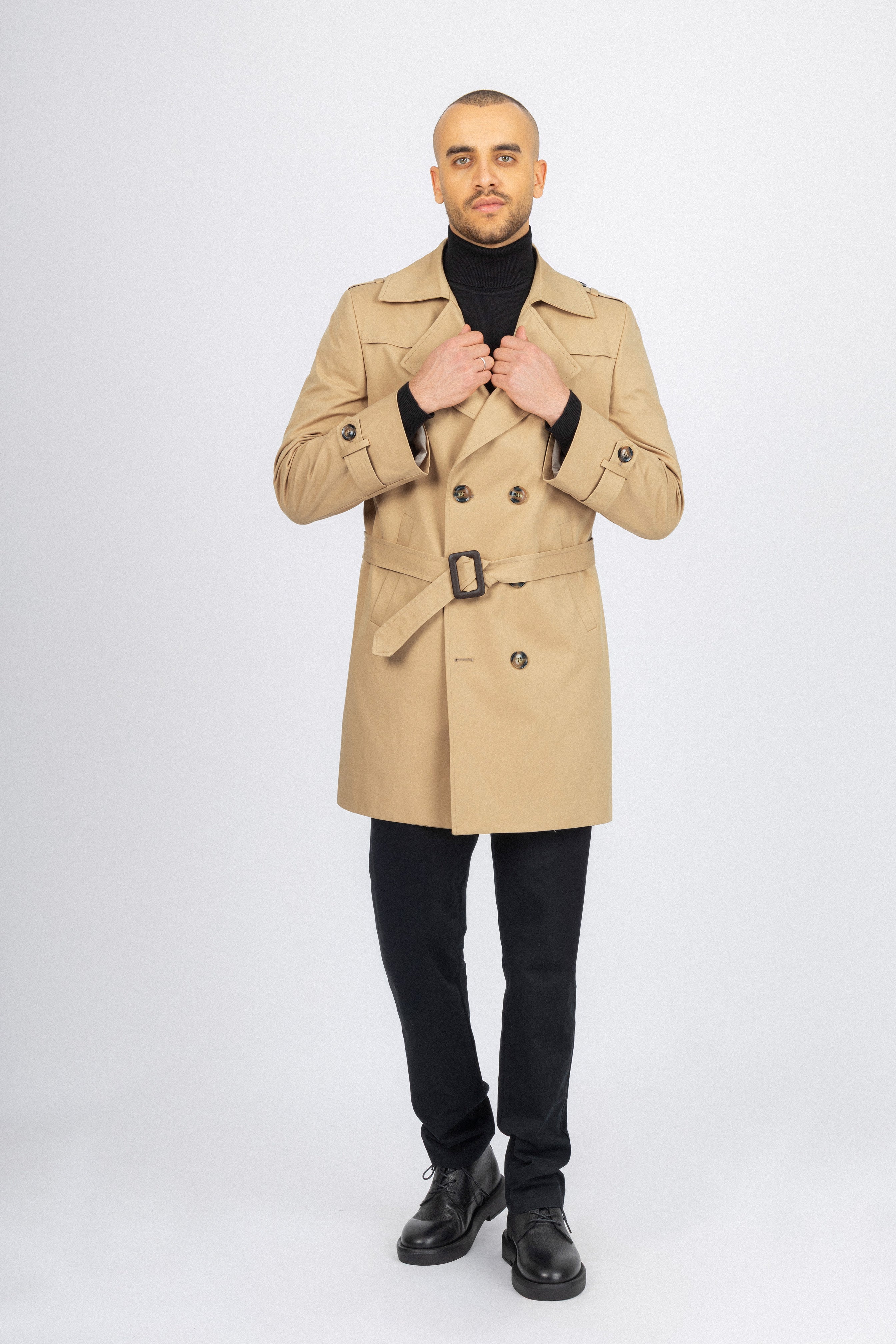 Caramel Tan Trench Coat