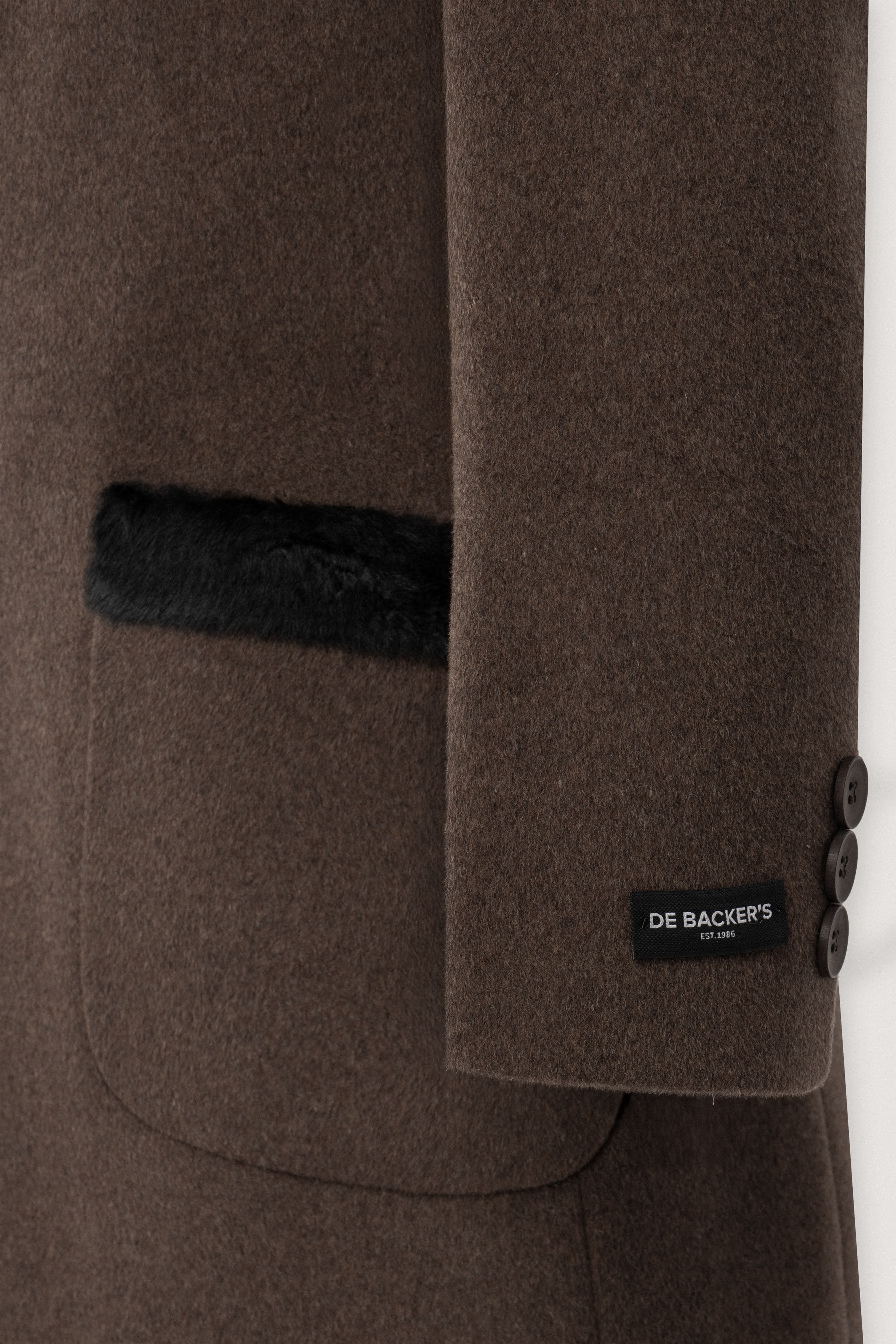 Kabul Brown Felt Classic Coat