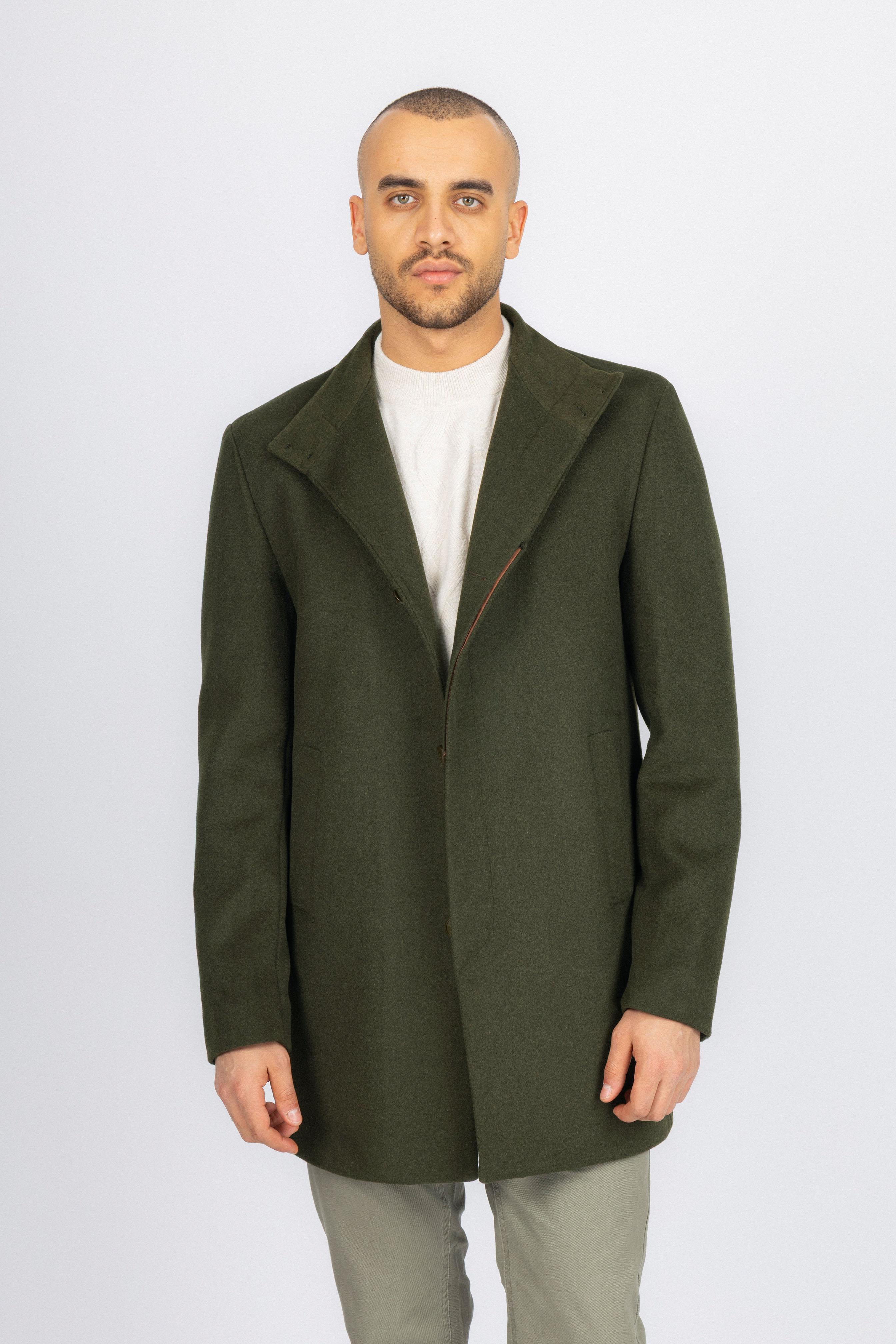 Dark Green Half Coat