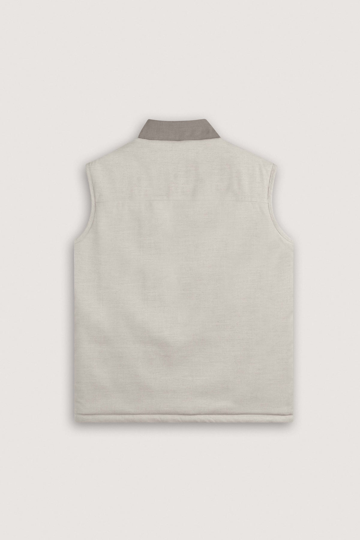 Light Beige Button-Up Vest - De Backers - 5