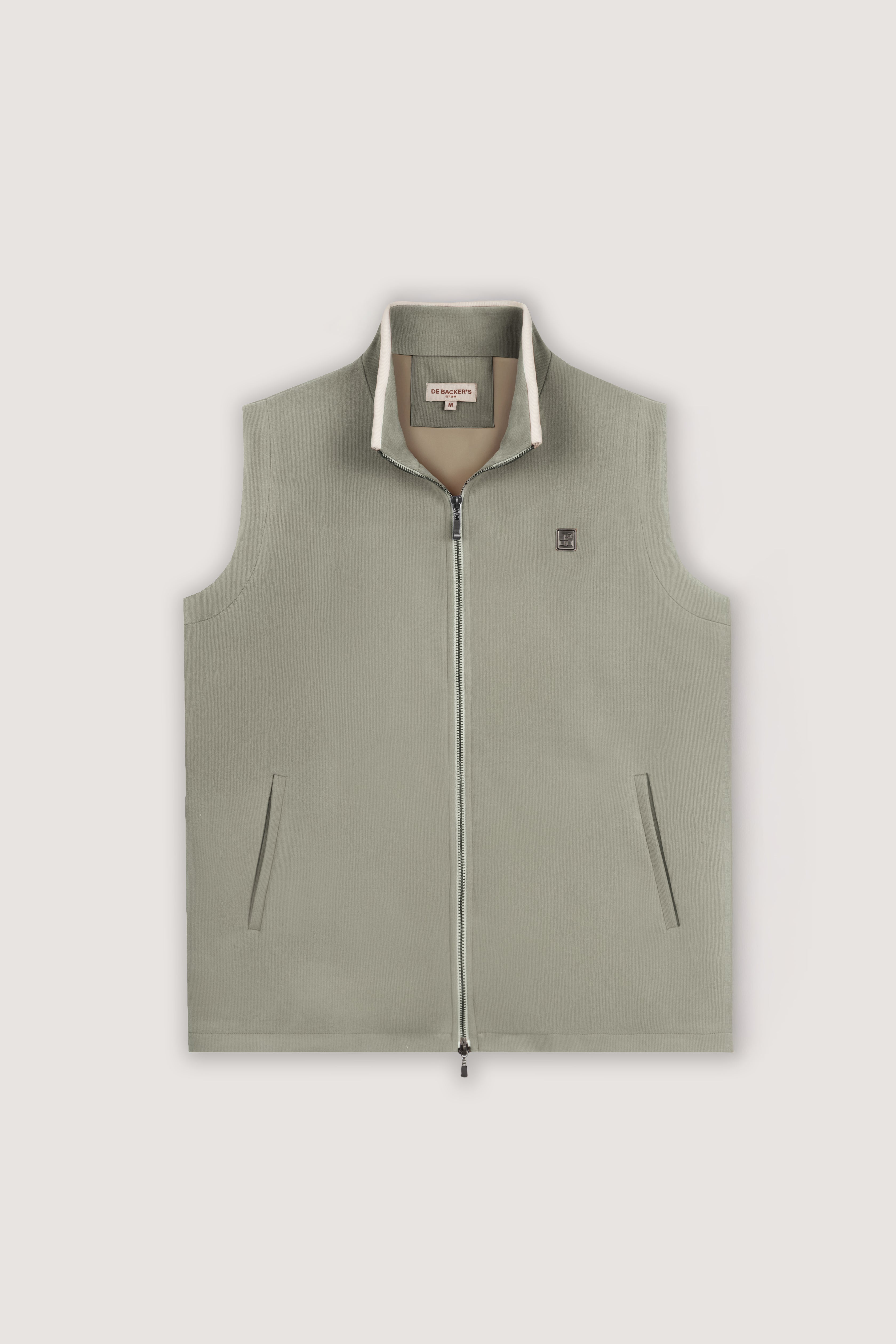 Pistachio Zip-Up Vest