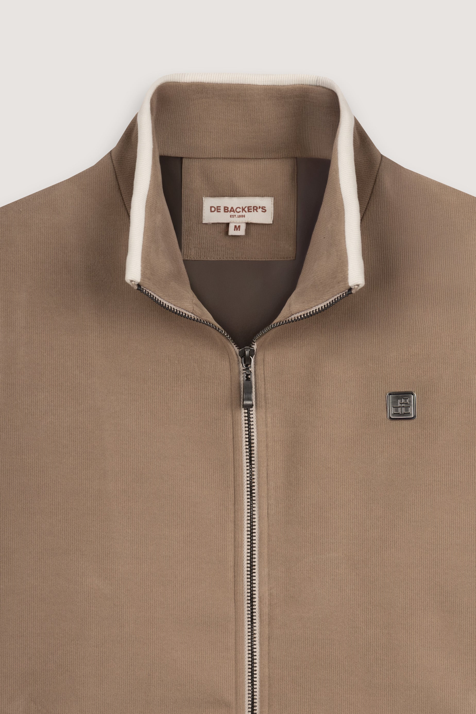 Light Brown Zip-Up Vest - De Backers - 6