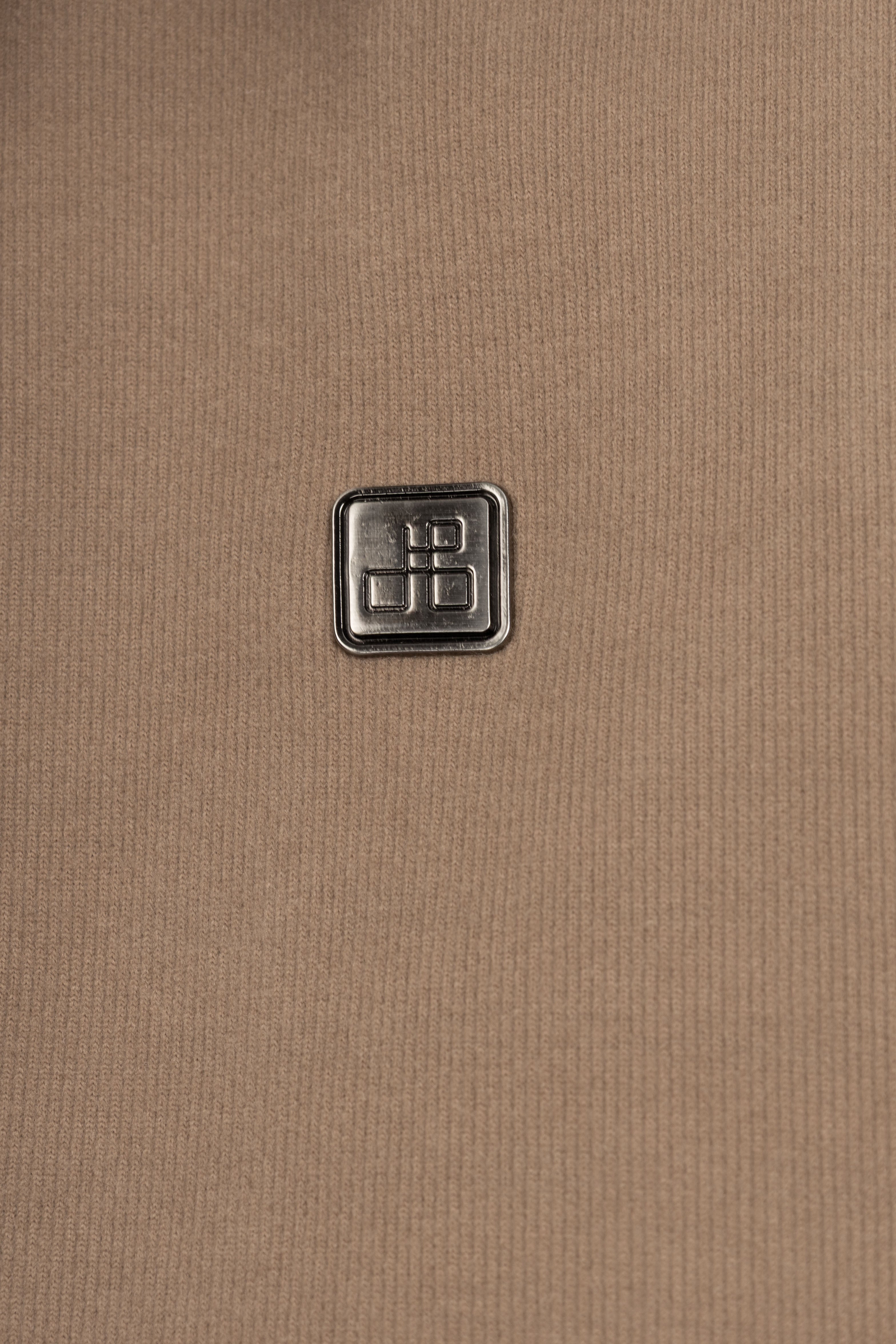 Light Brown Zip-Up Vest