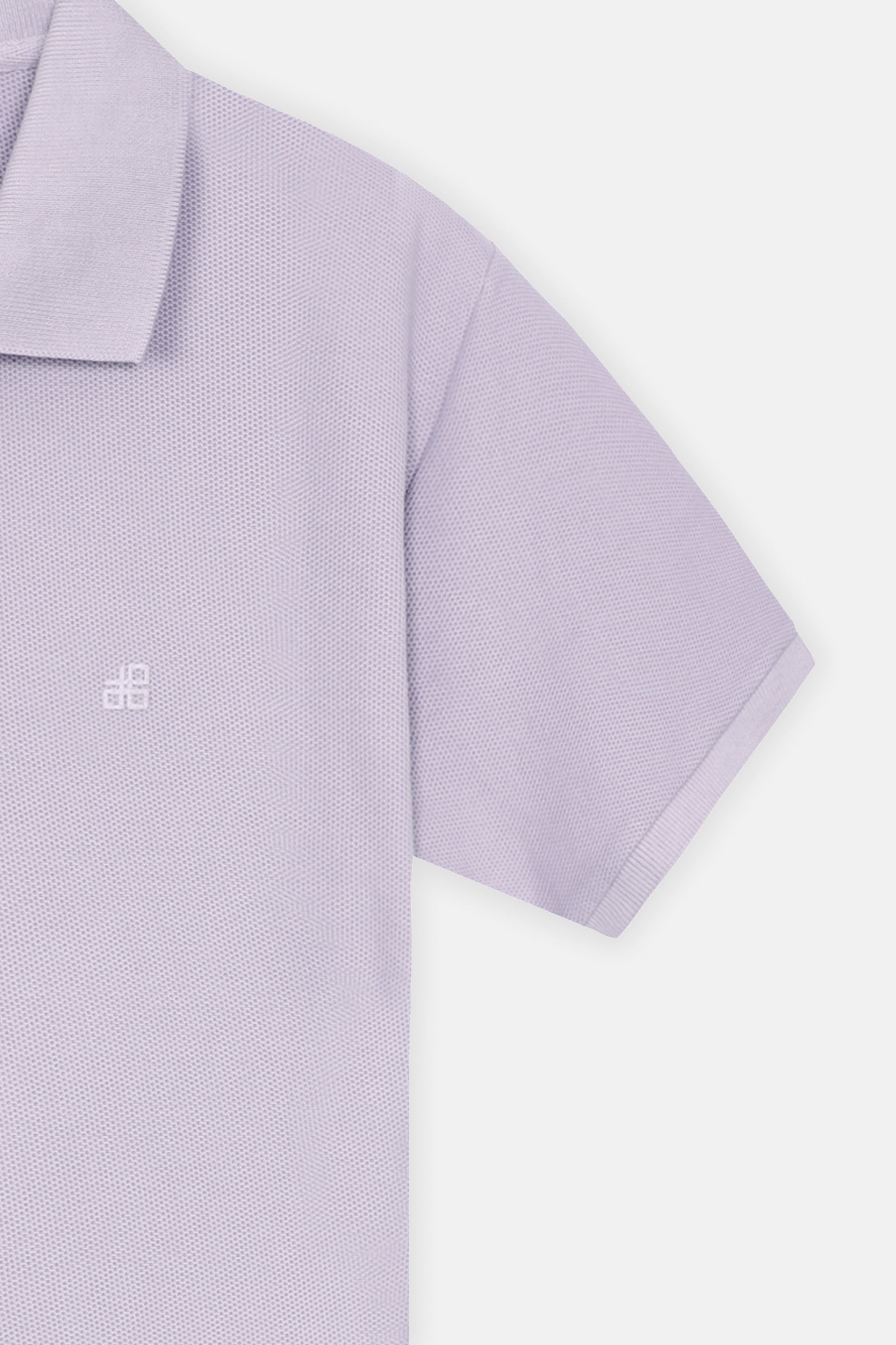 Pique Light Purple Cotton Polo