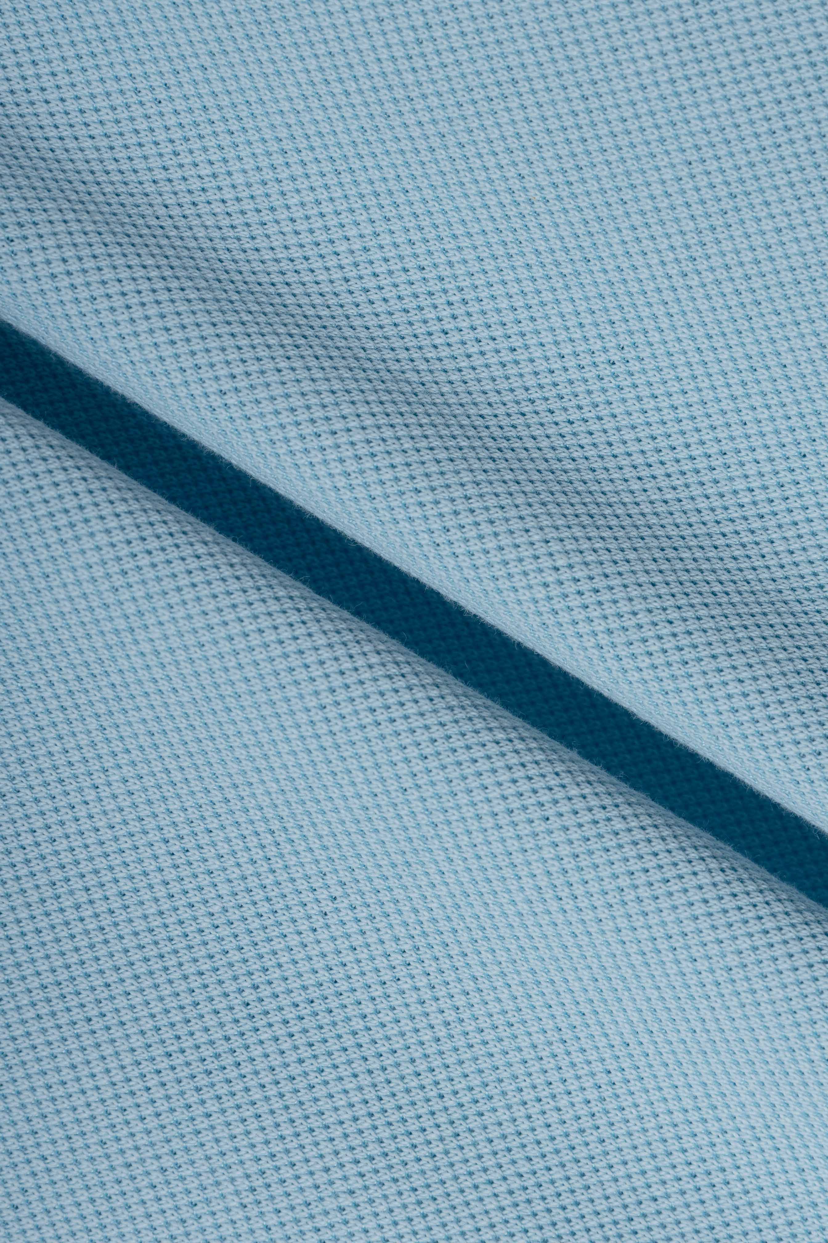 بولو أزرق فاتح v-neck بيكا