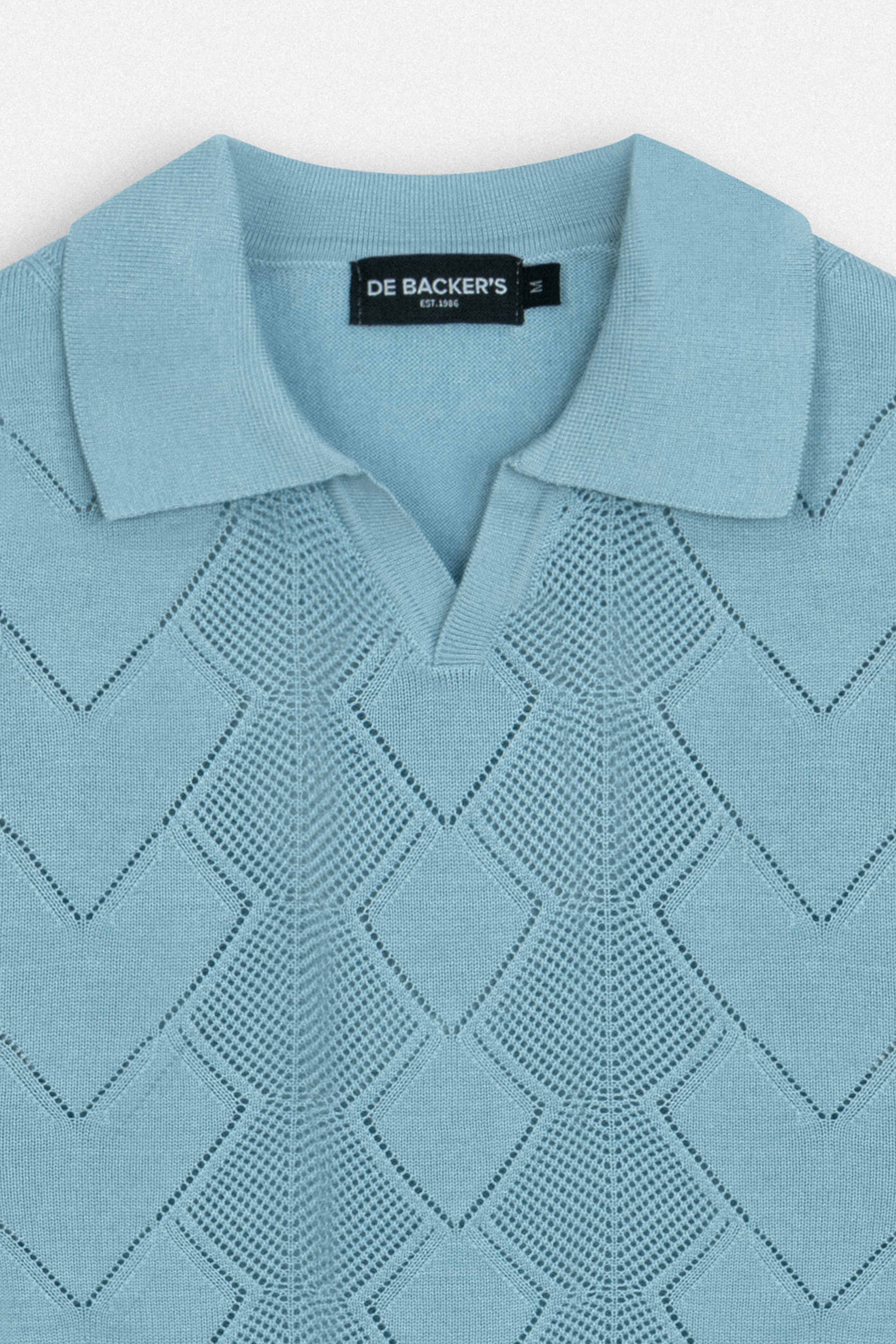 بولو تريكو بلون الأزرق