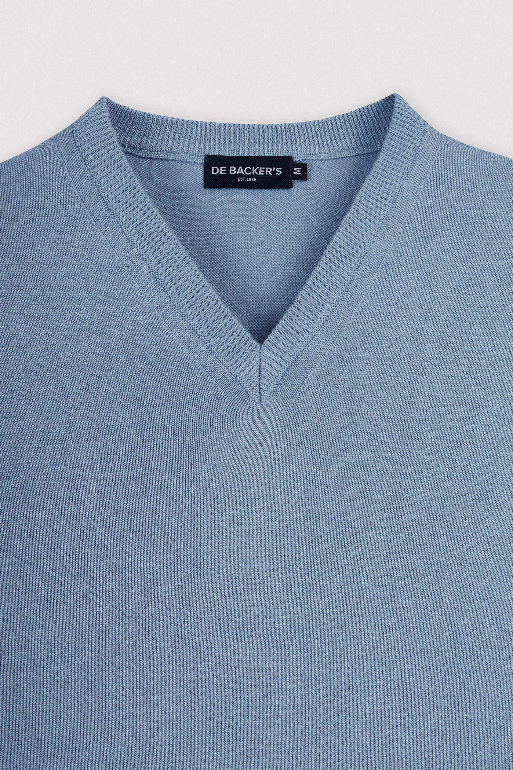 Light Blue V-Neck Pullover