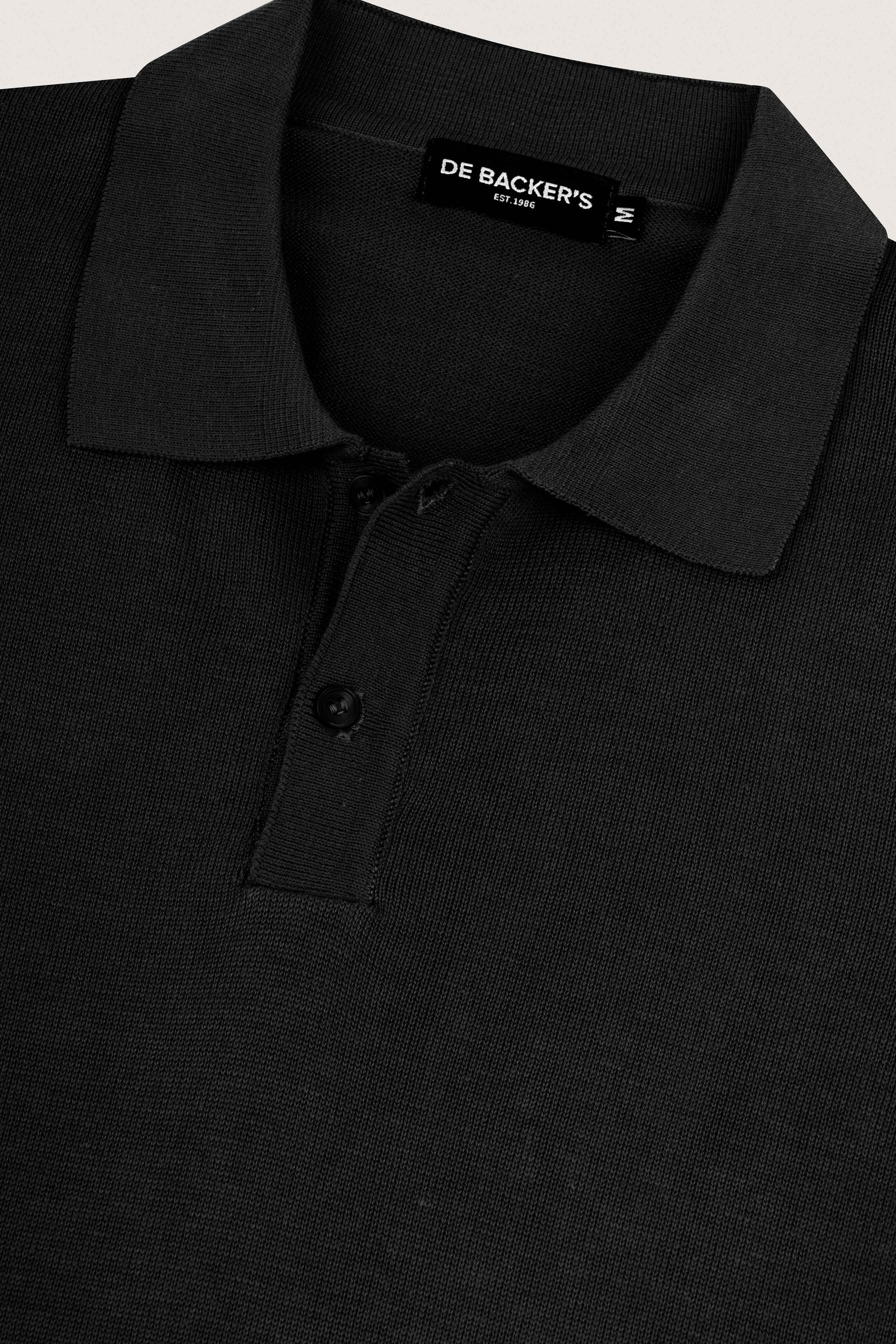 Black Polo Pullover