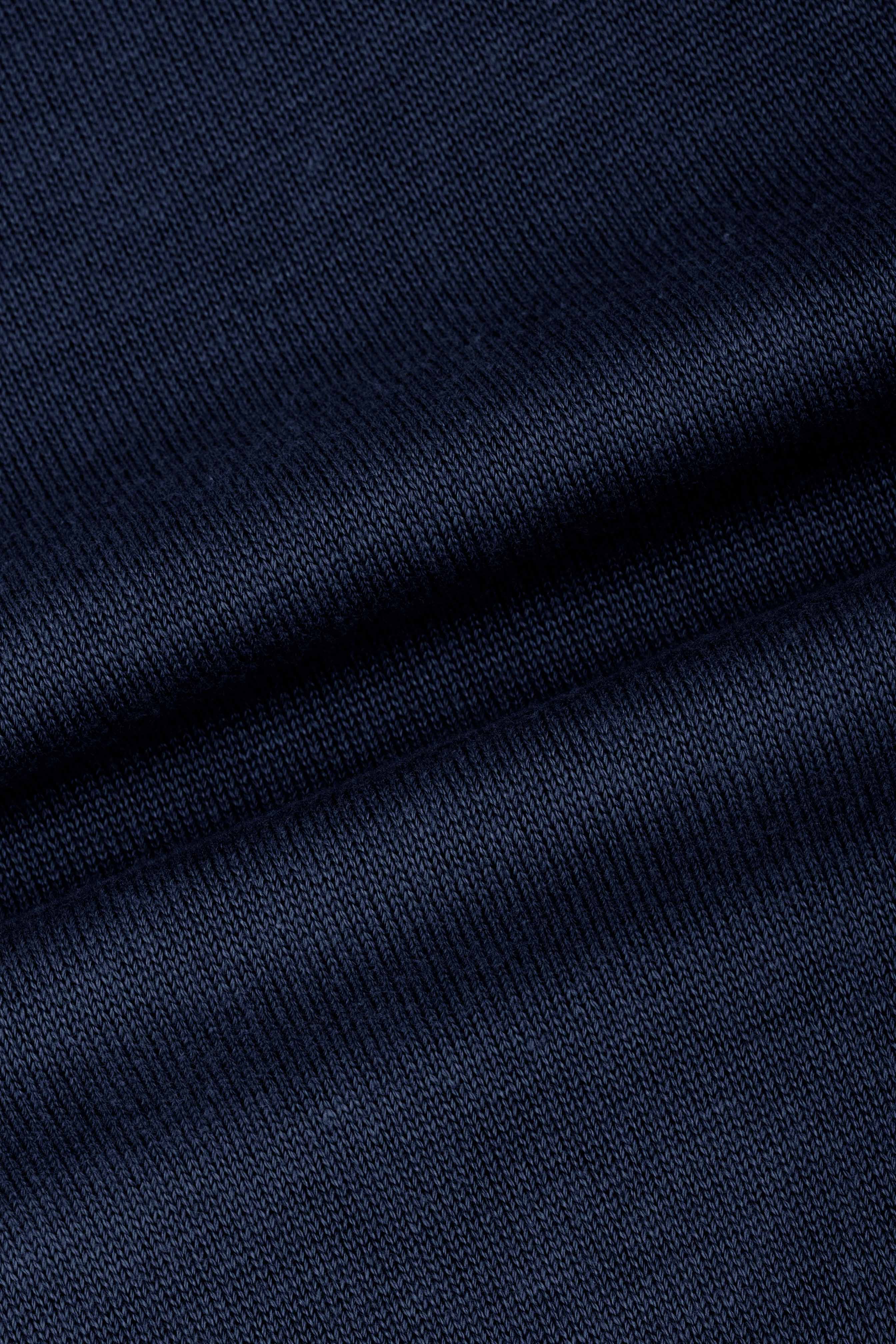 Navy Basic Polo Pullover