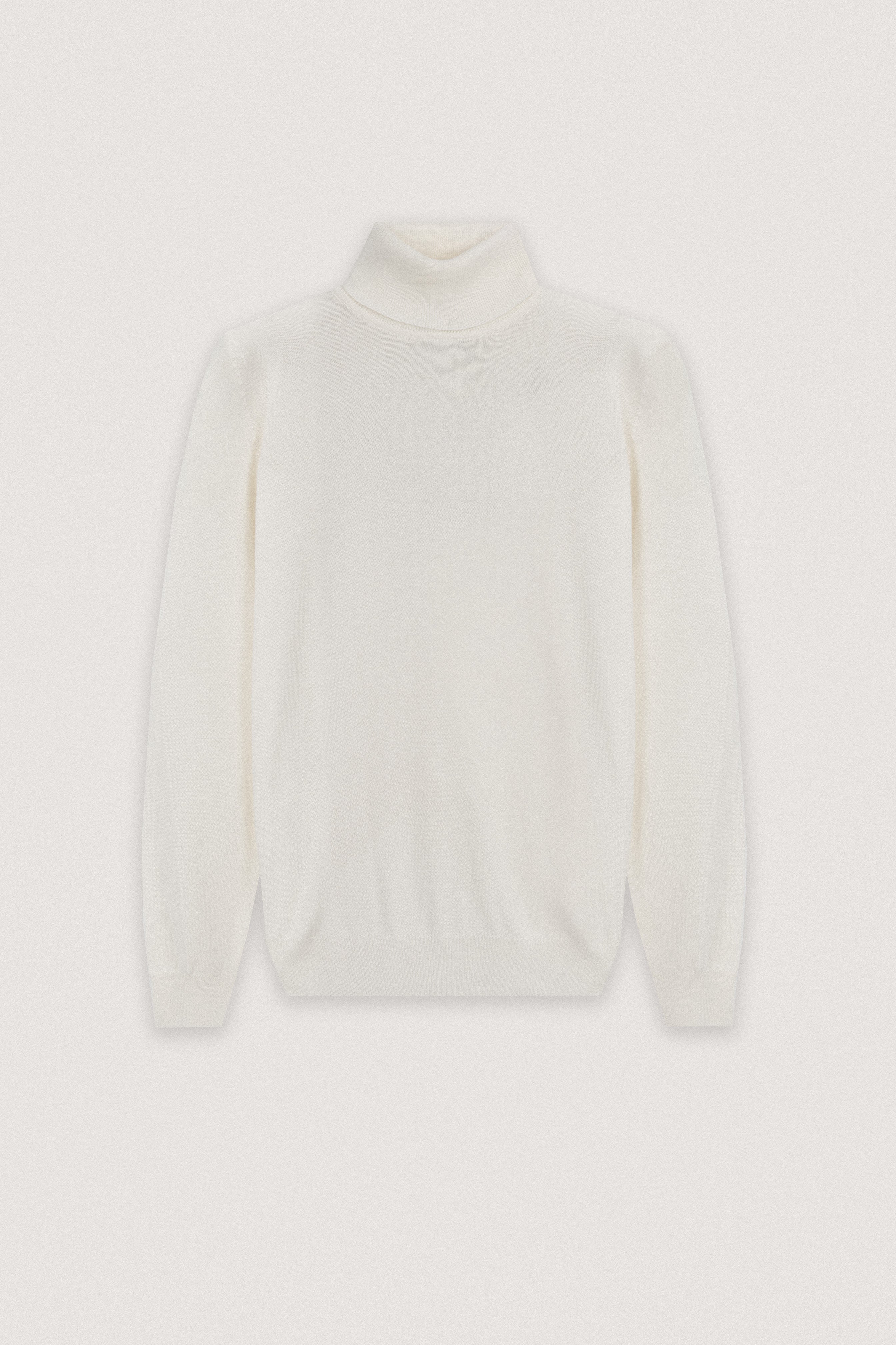 Off White High-Neck Pullover
