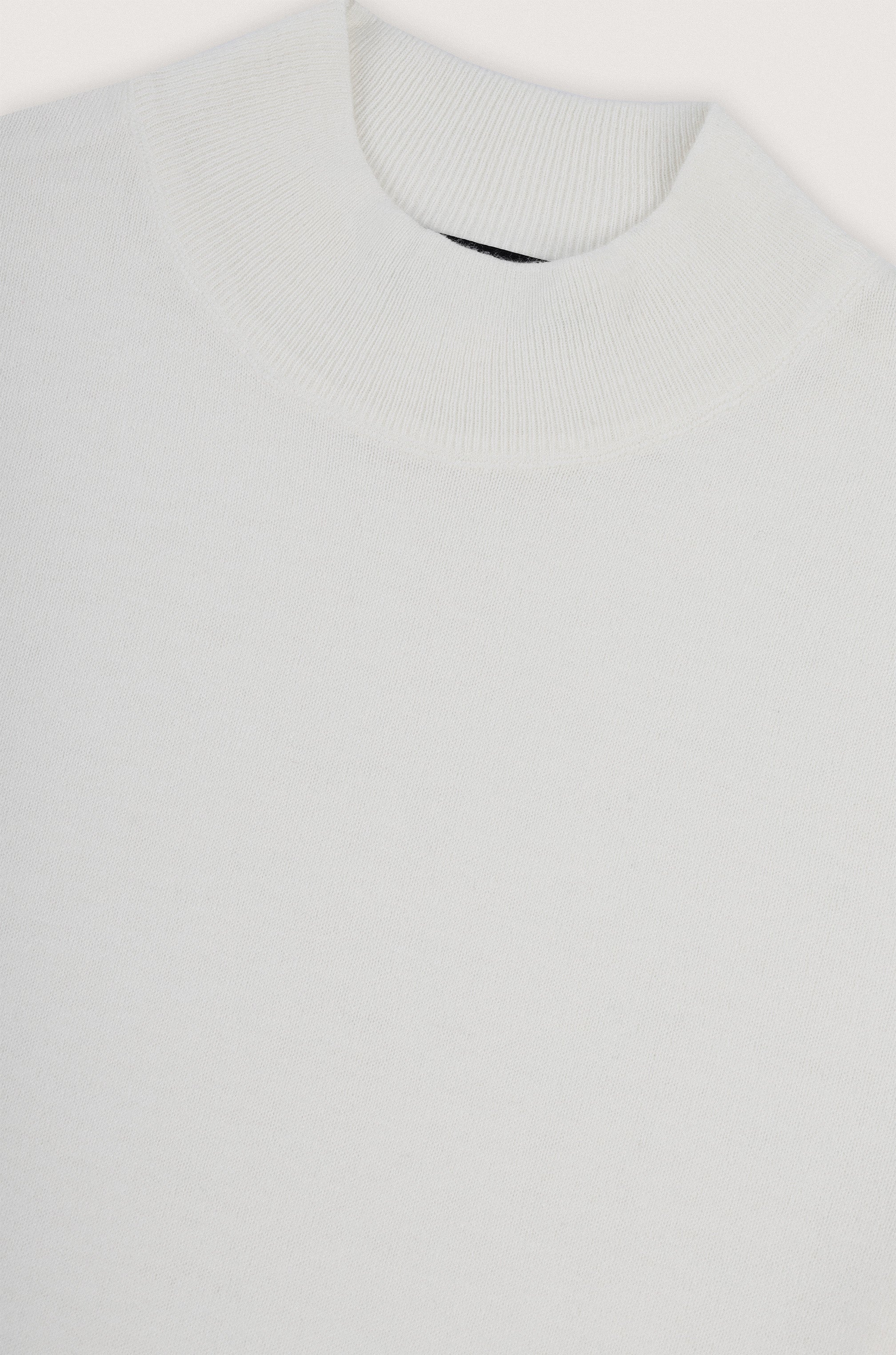 Off White Moc-Neck Pullover