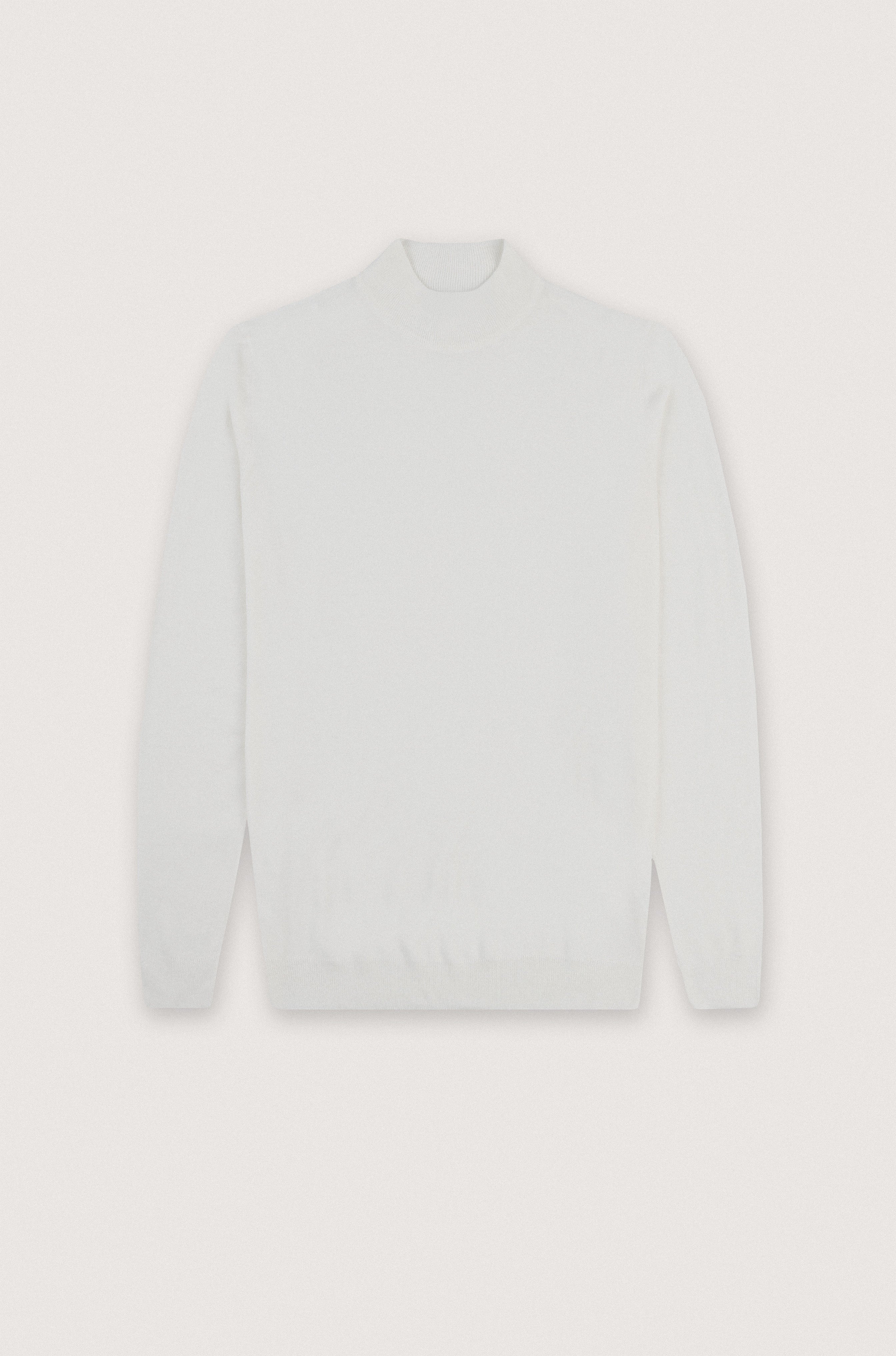 Off White Moc-Neck Pullover