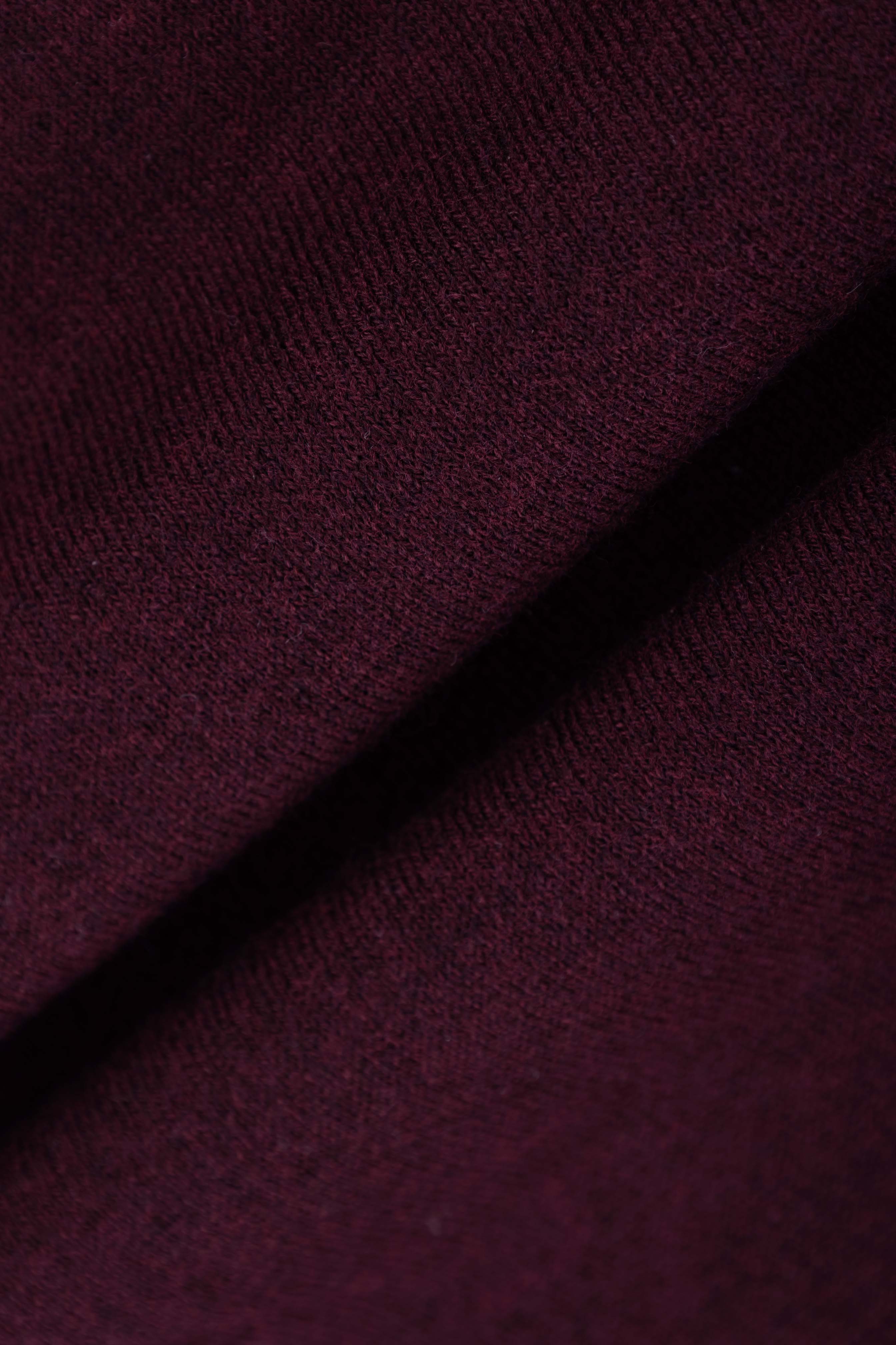 Burgundy High-Neck Pullover