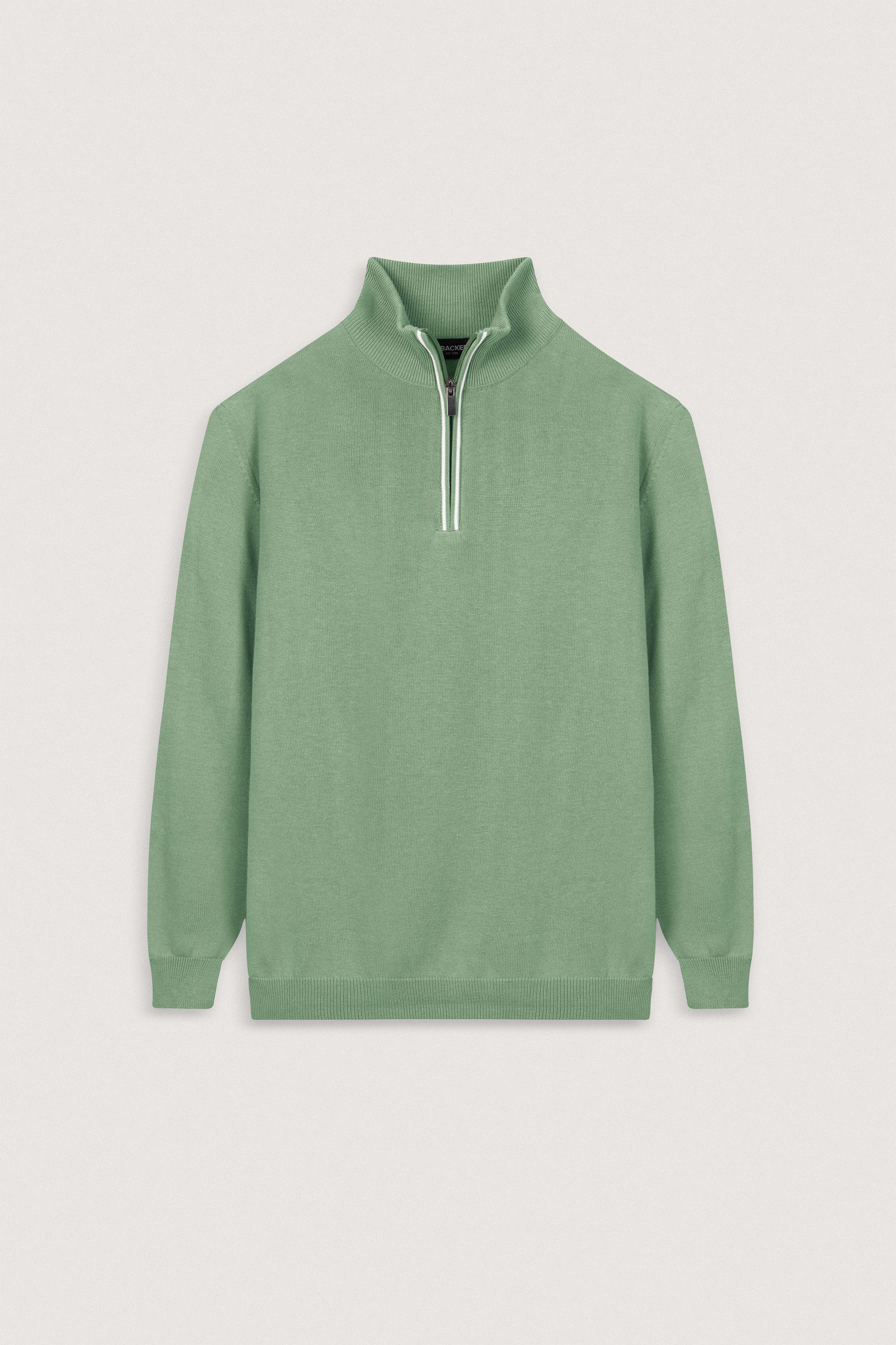Light Green Half-Zipper Pullover