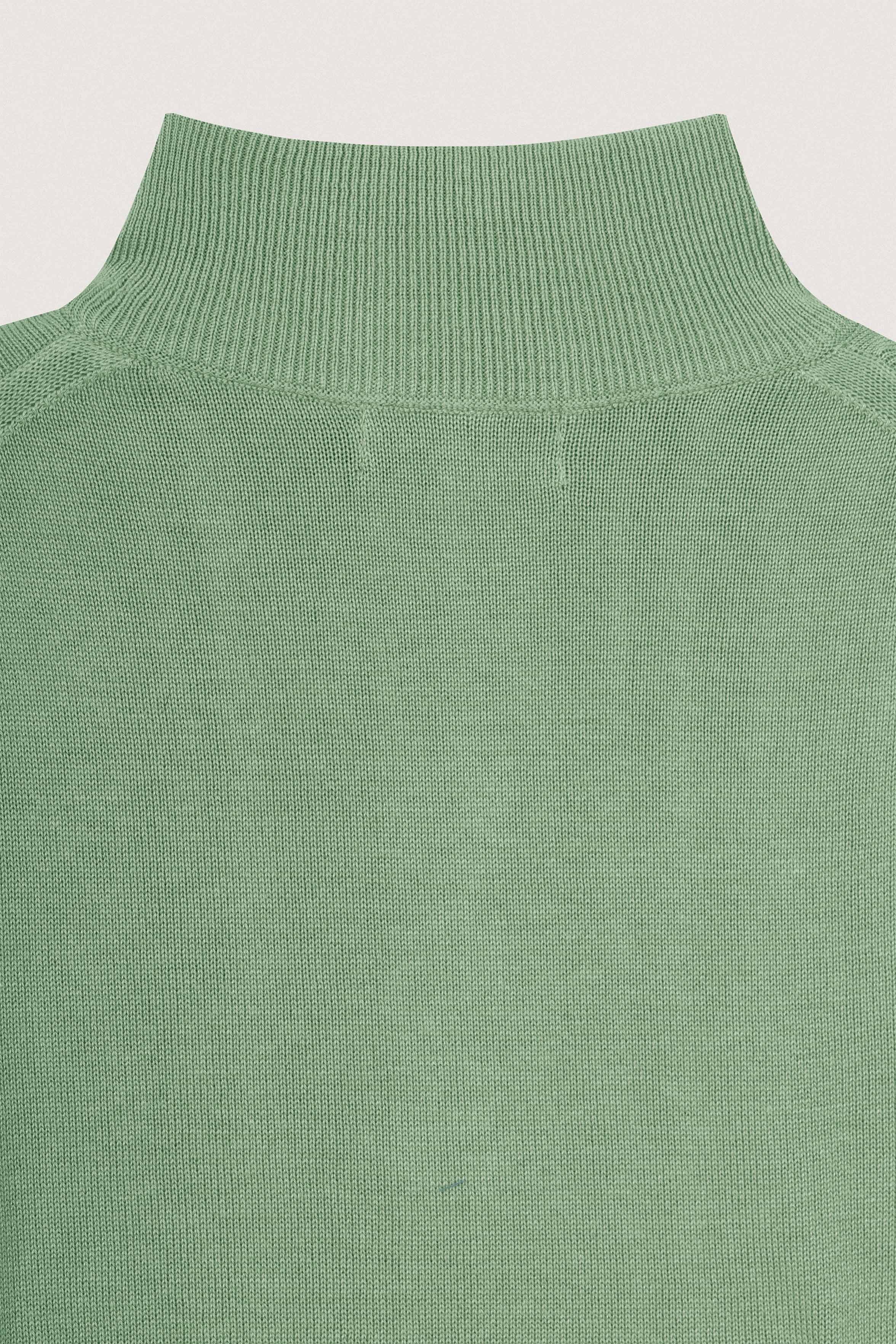Light Green Half-Zipper Pullover